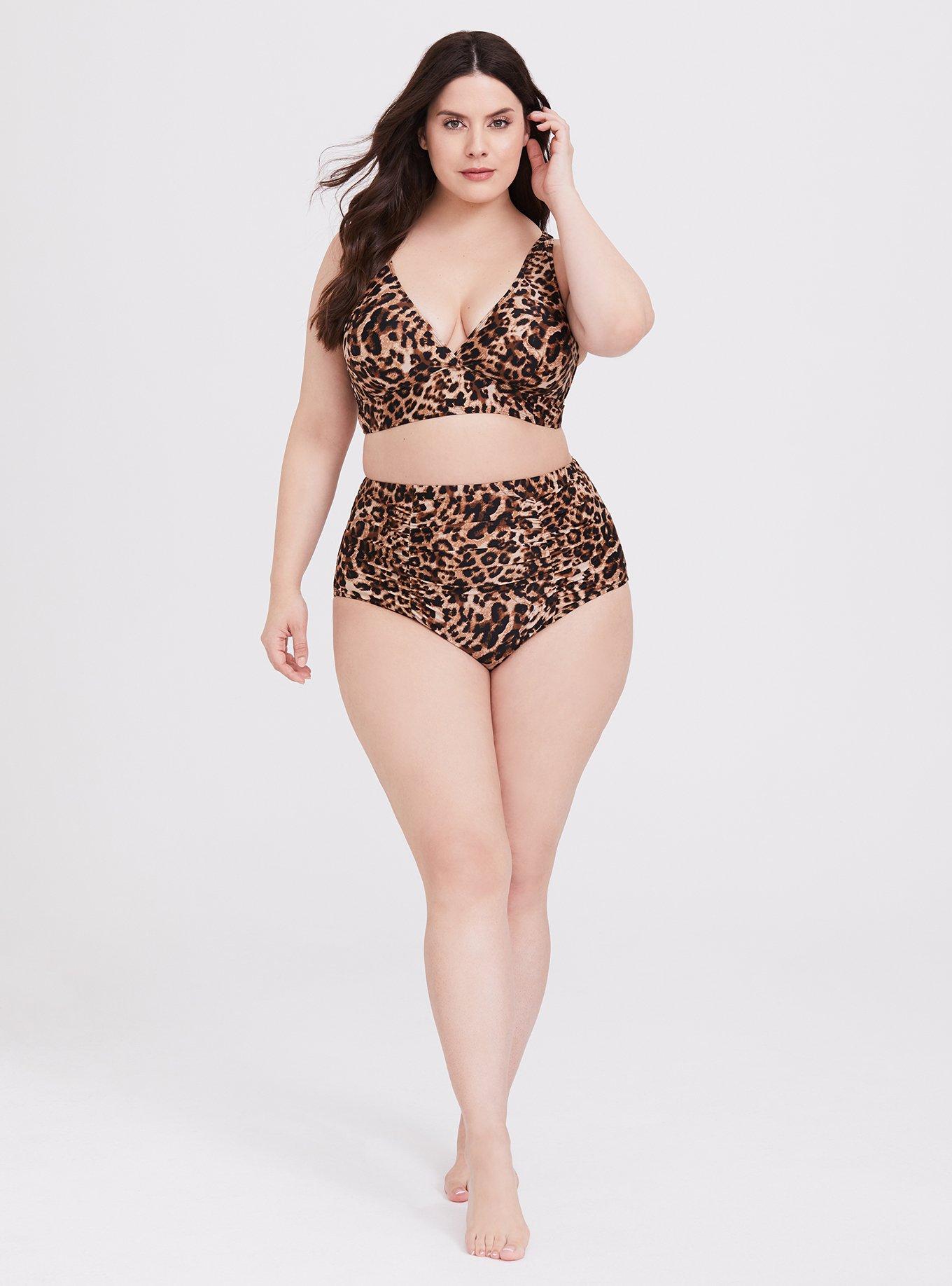 Plus Size - High-Rise Ruched Cheeky Swim Bottom - Torrid