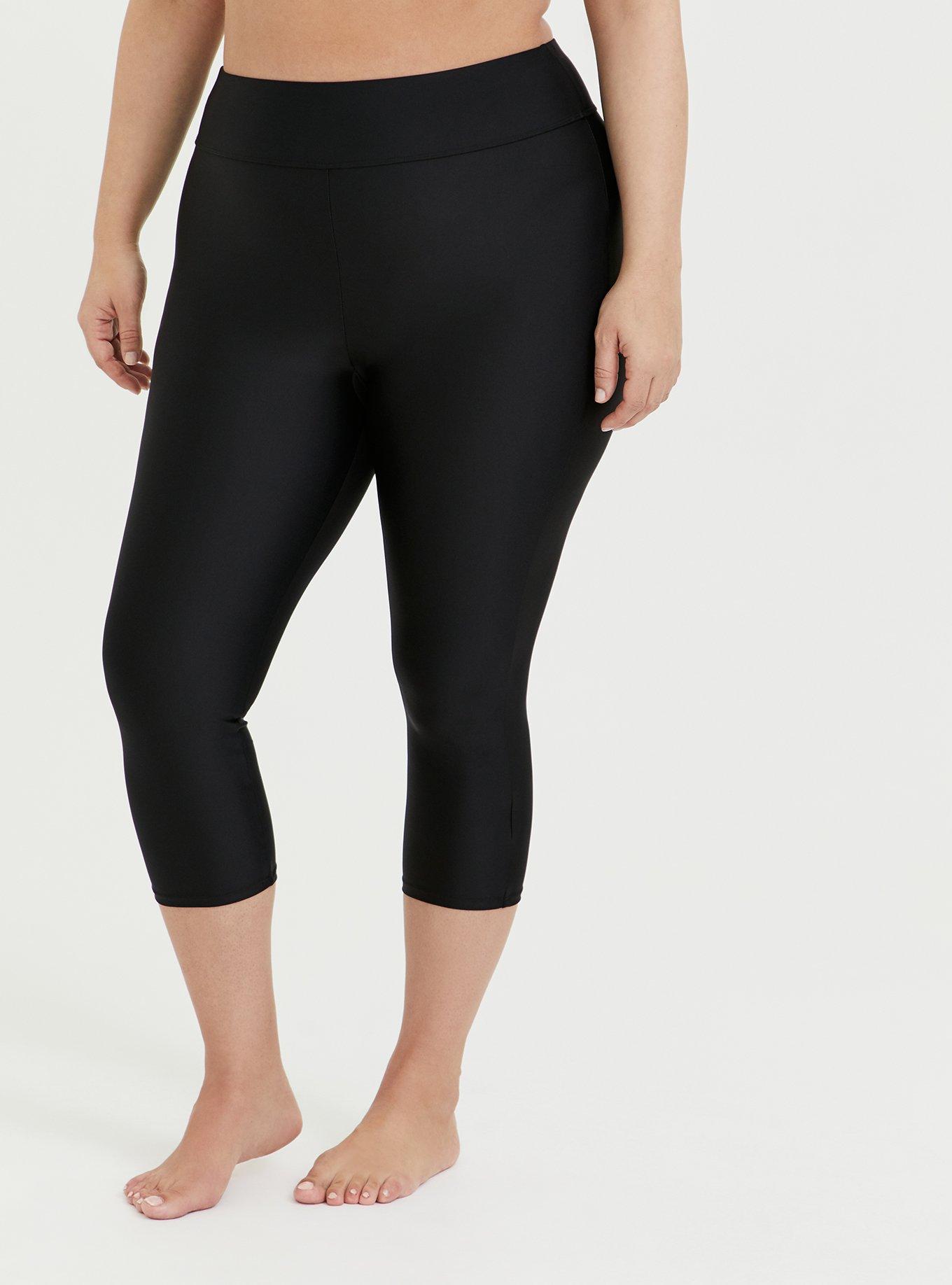 Plus Size - Black Bow Crop Legging - Torrid