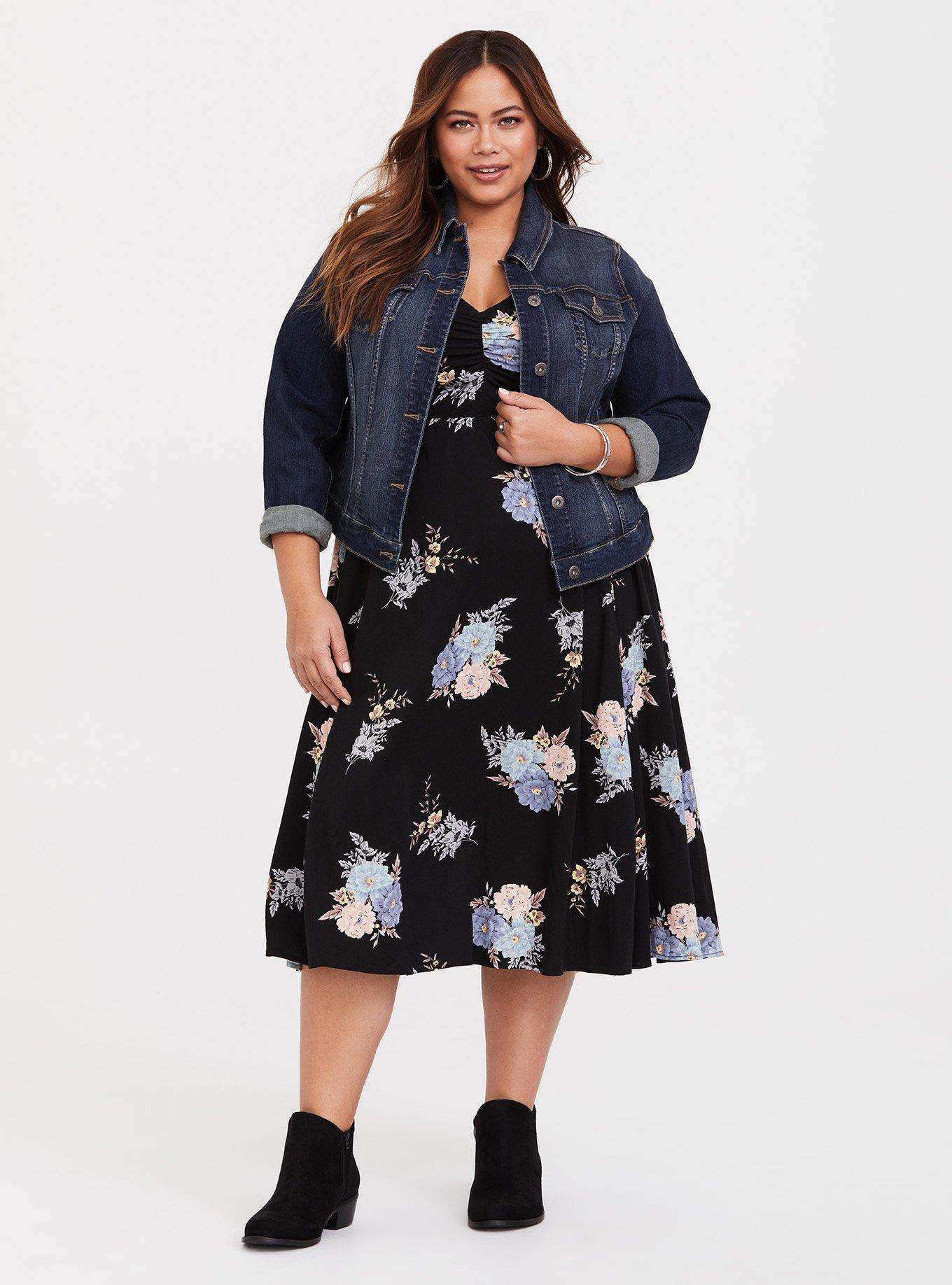 Plus Size - Midi Challis Dress - Torrid