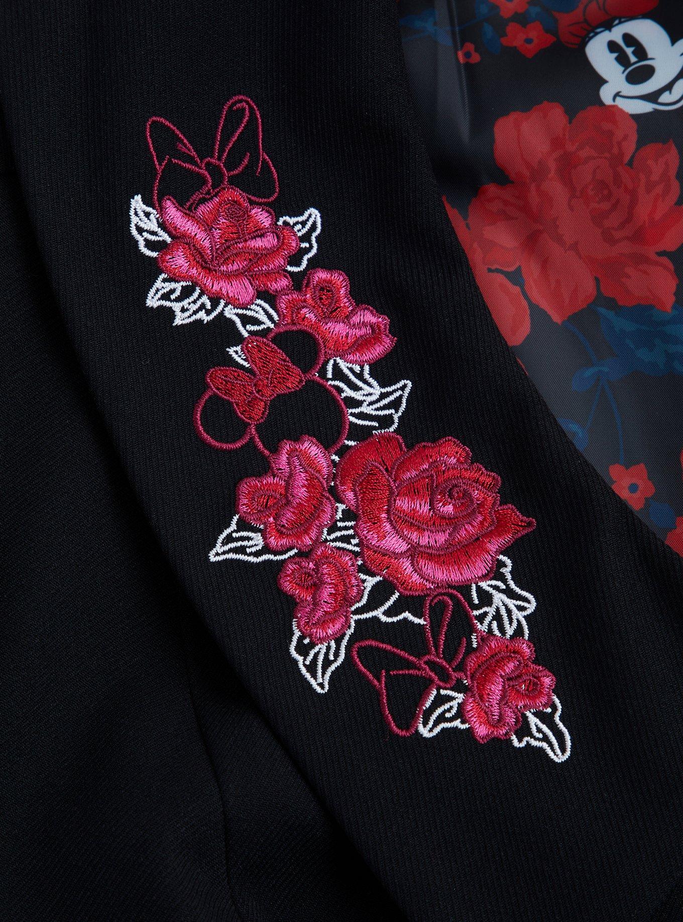 Disney Minnie Mouse Embroidered Coat Dress, DEEP BLACK, alternate