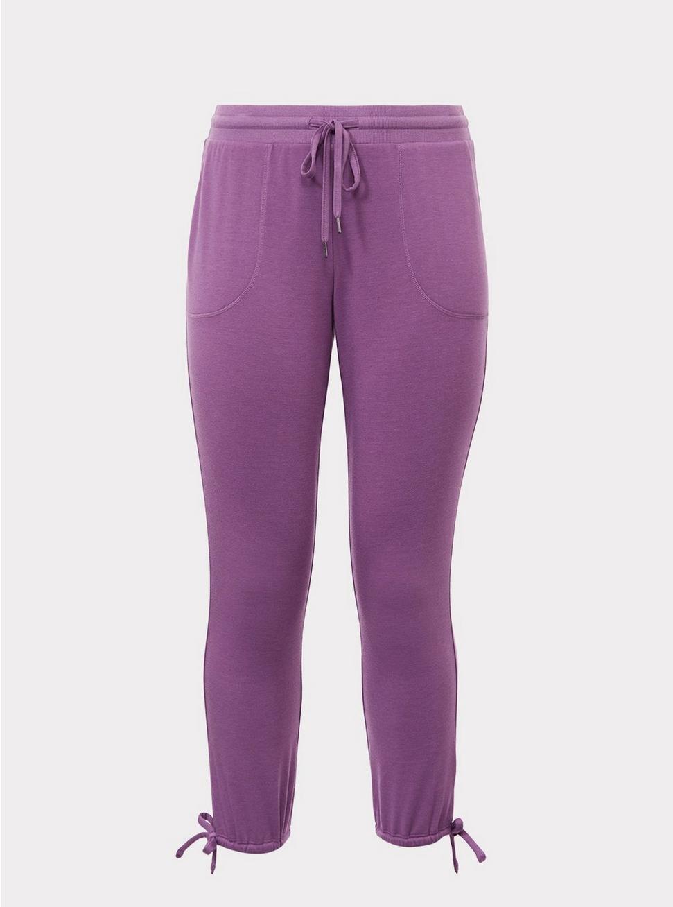 Plus Size - Purple French Terry Jogger Pant - Torrid
