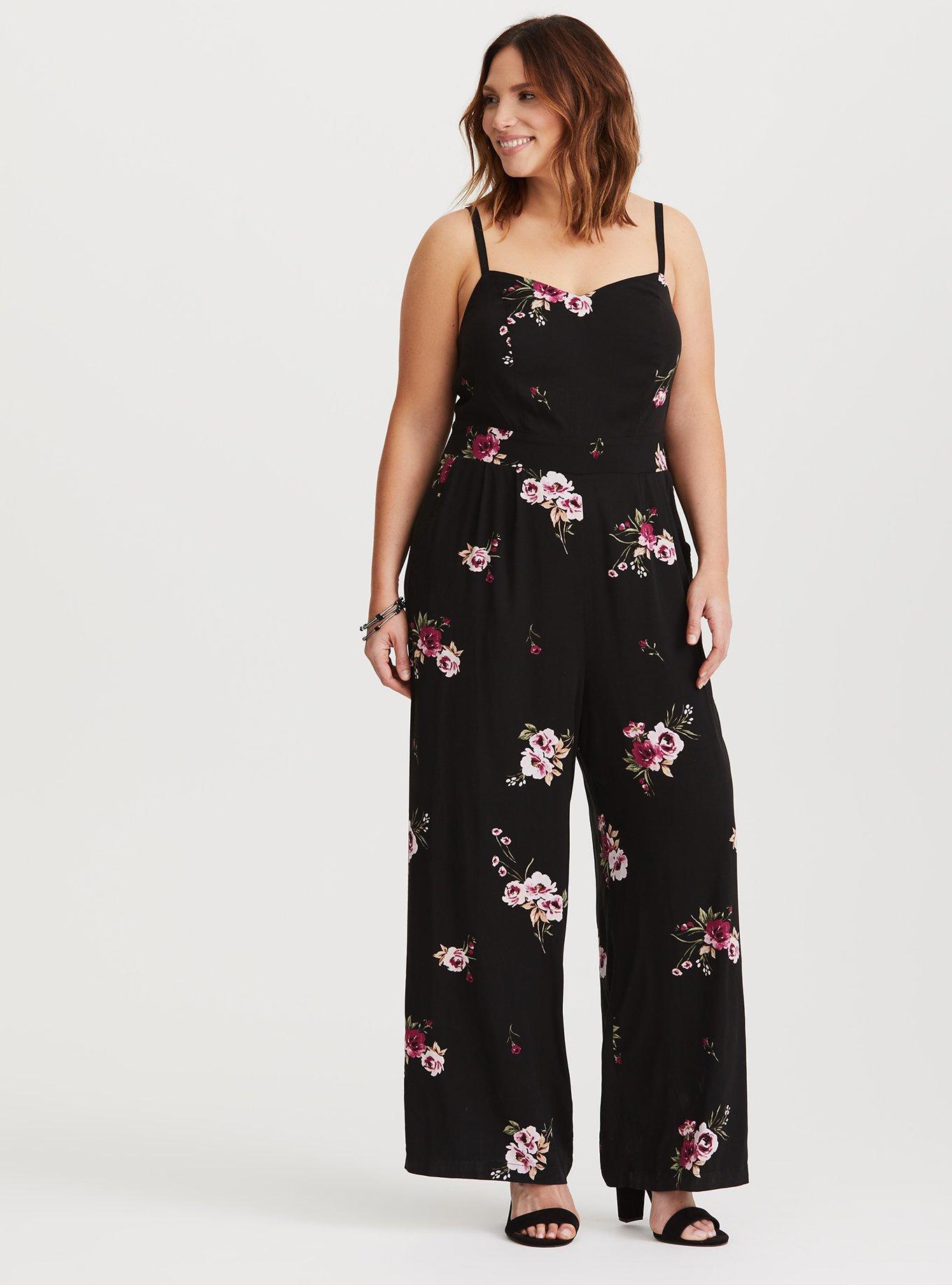 Strappy Cup Detail Flared Jumpsuit