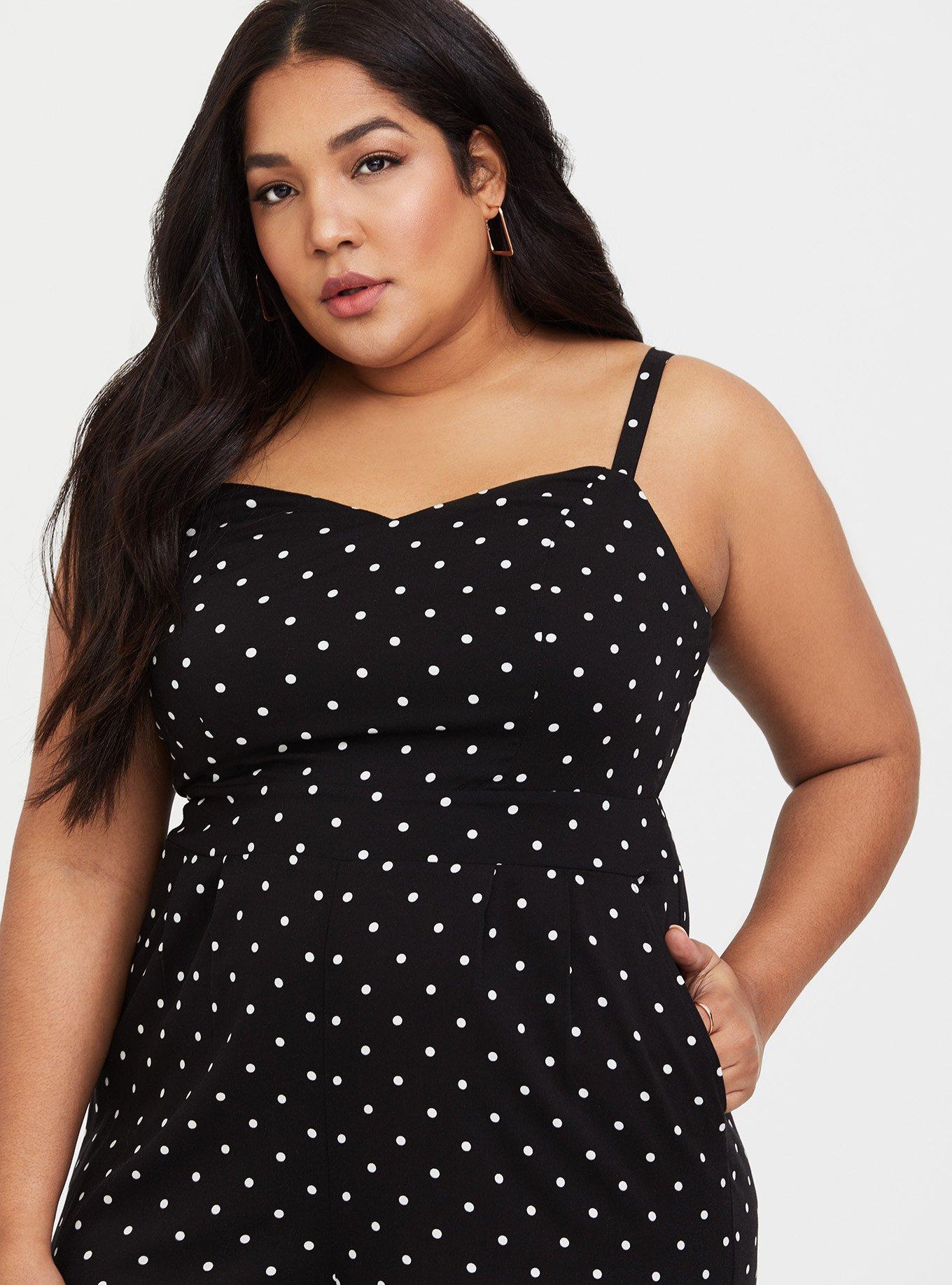 Torrid polka dot store jumpsuit