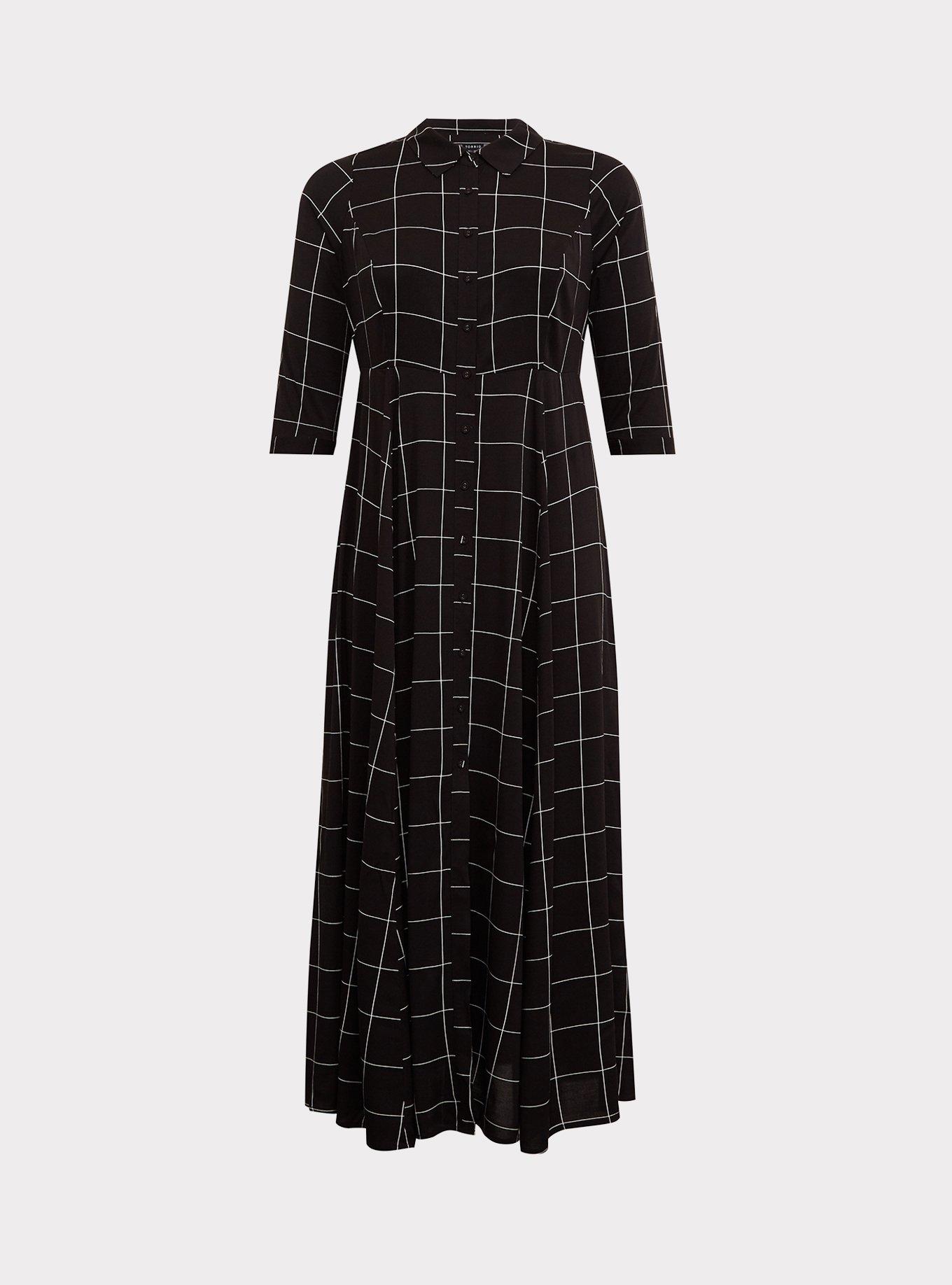 Maxi Challis Button Front Shirt Dress, , hi-res