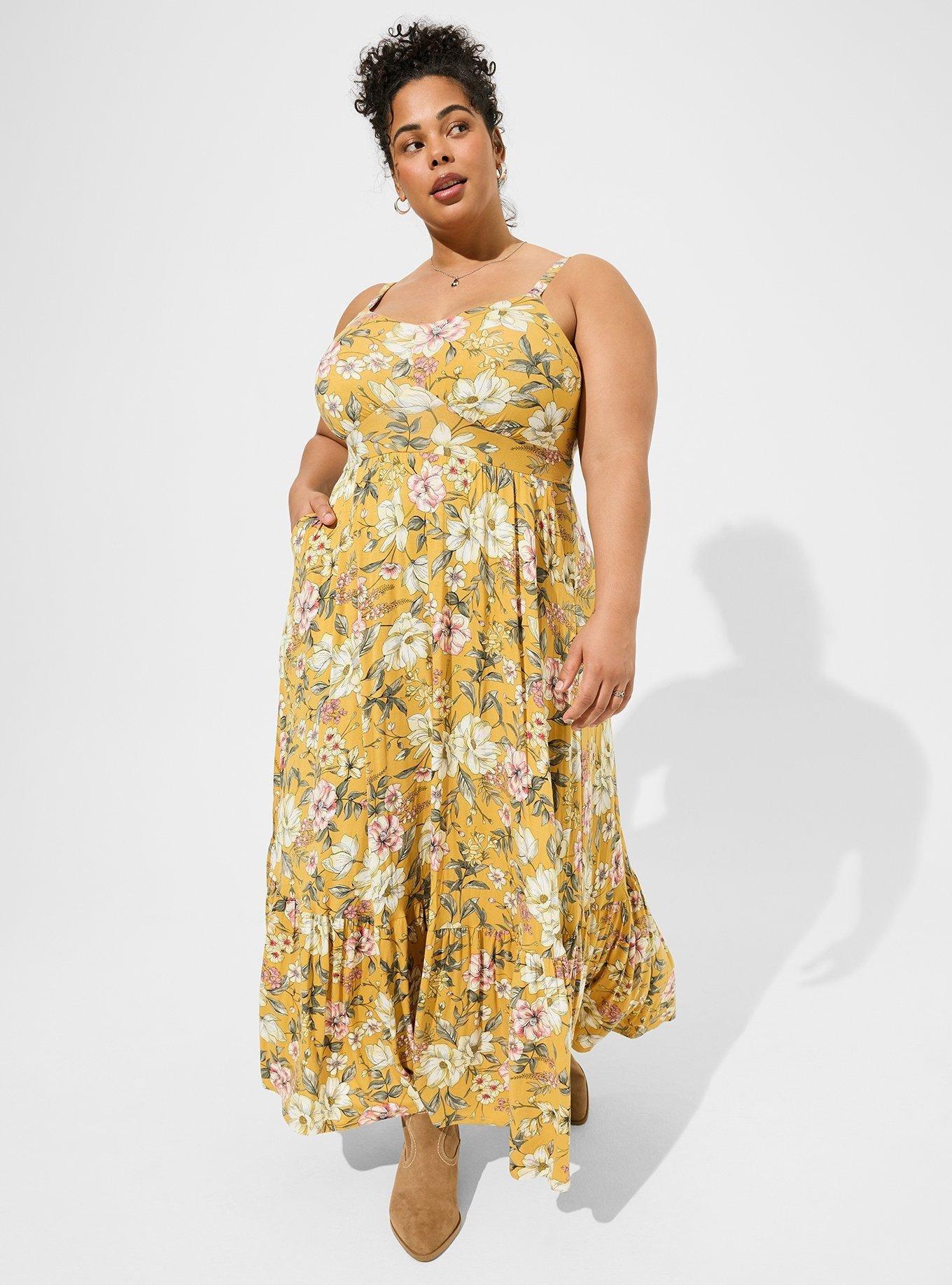 Plus Size - Maxi Super Soft Tiered Dress - Torrid