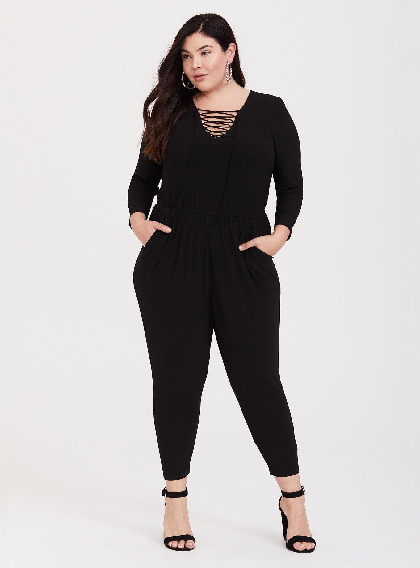 Torrid black cheap lace jumpsuit