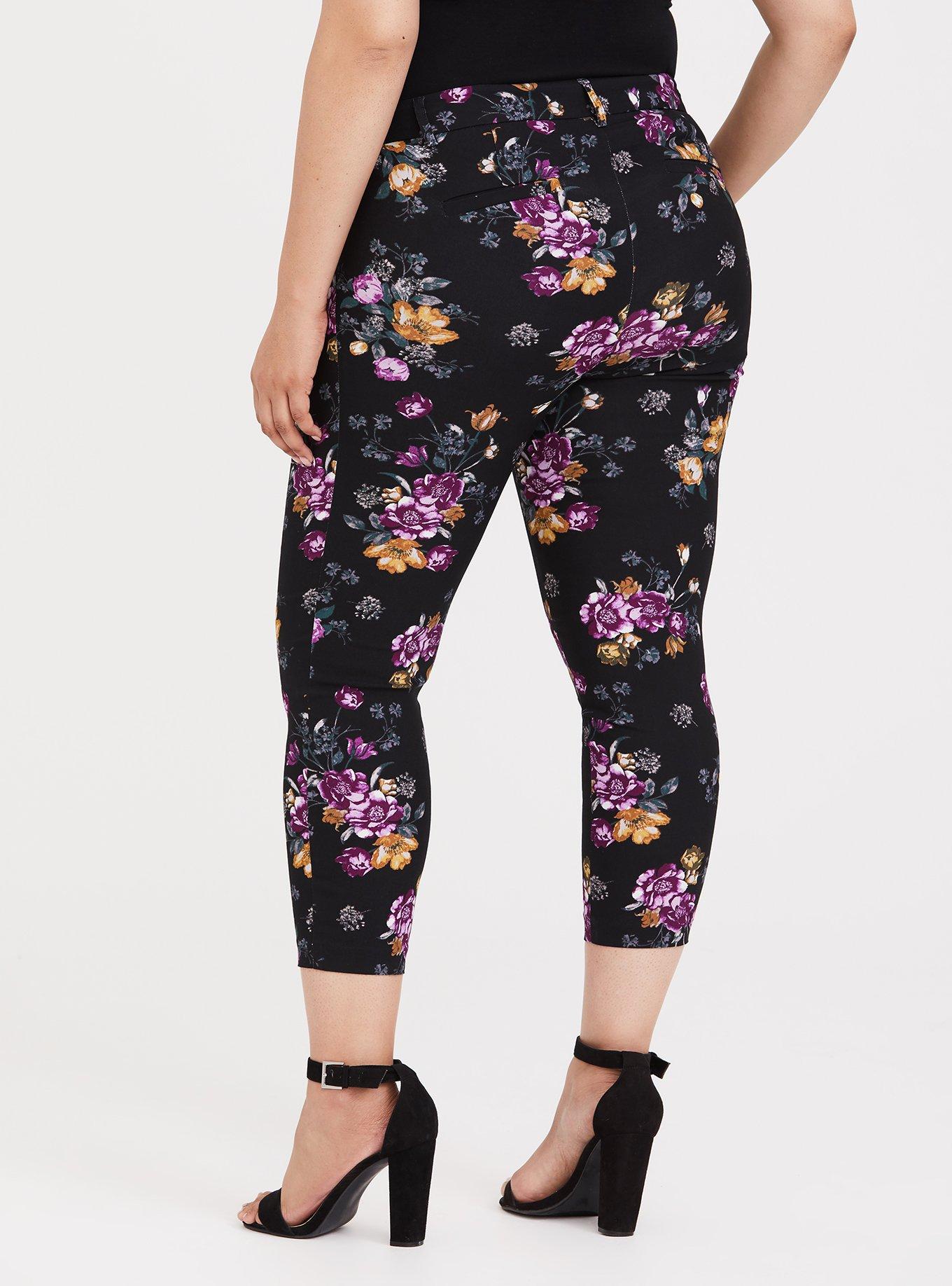 Modern Millennium Stretch Ankle Pant - Black Floral, LOVELY DAY, alternate