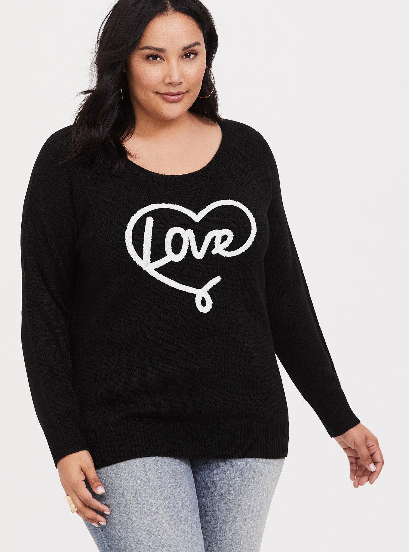 Torrid heart outlet sweater