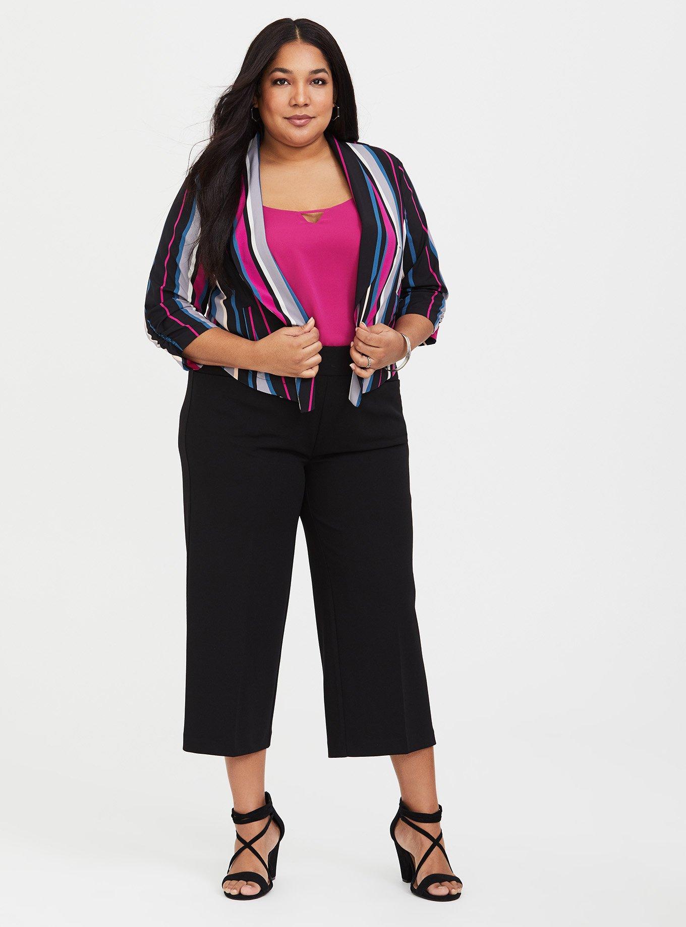 Black Culotte Pant, DEEP BLACK, alternate