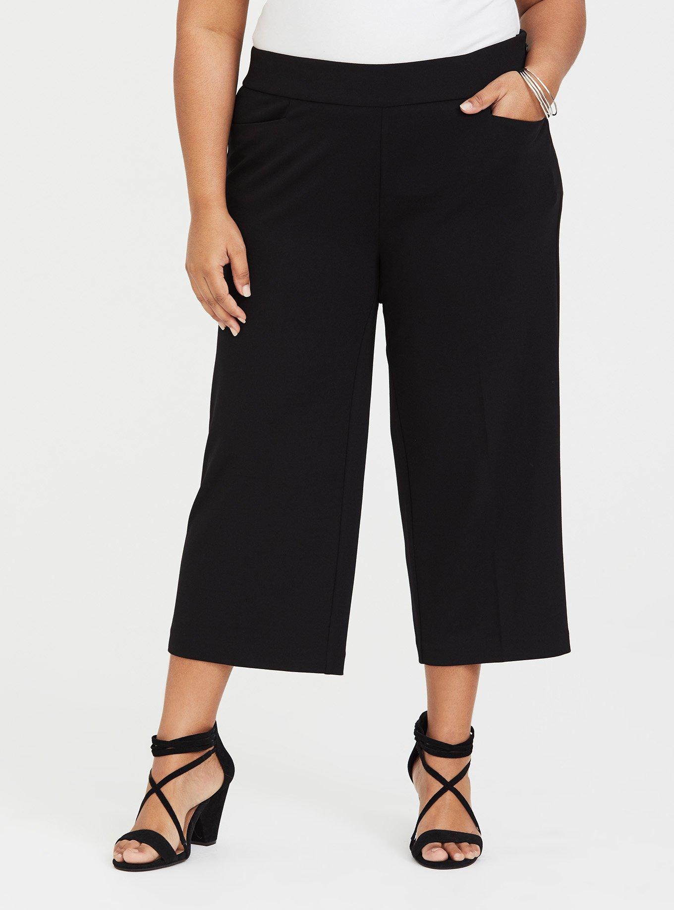 Plus Size - Black Culotte Pant - Torrid