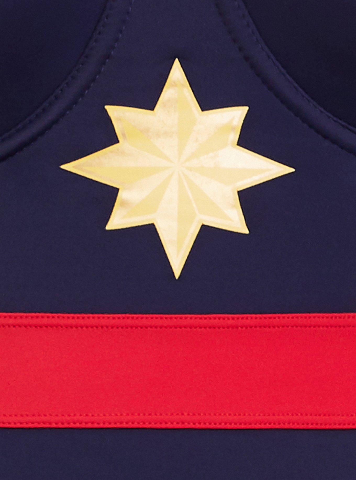 Plus Size Her Universe Captain Marvel Wireless One Piece Swimsuit Torrid