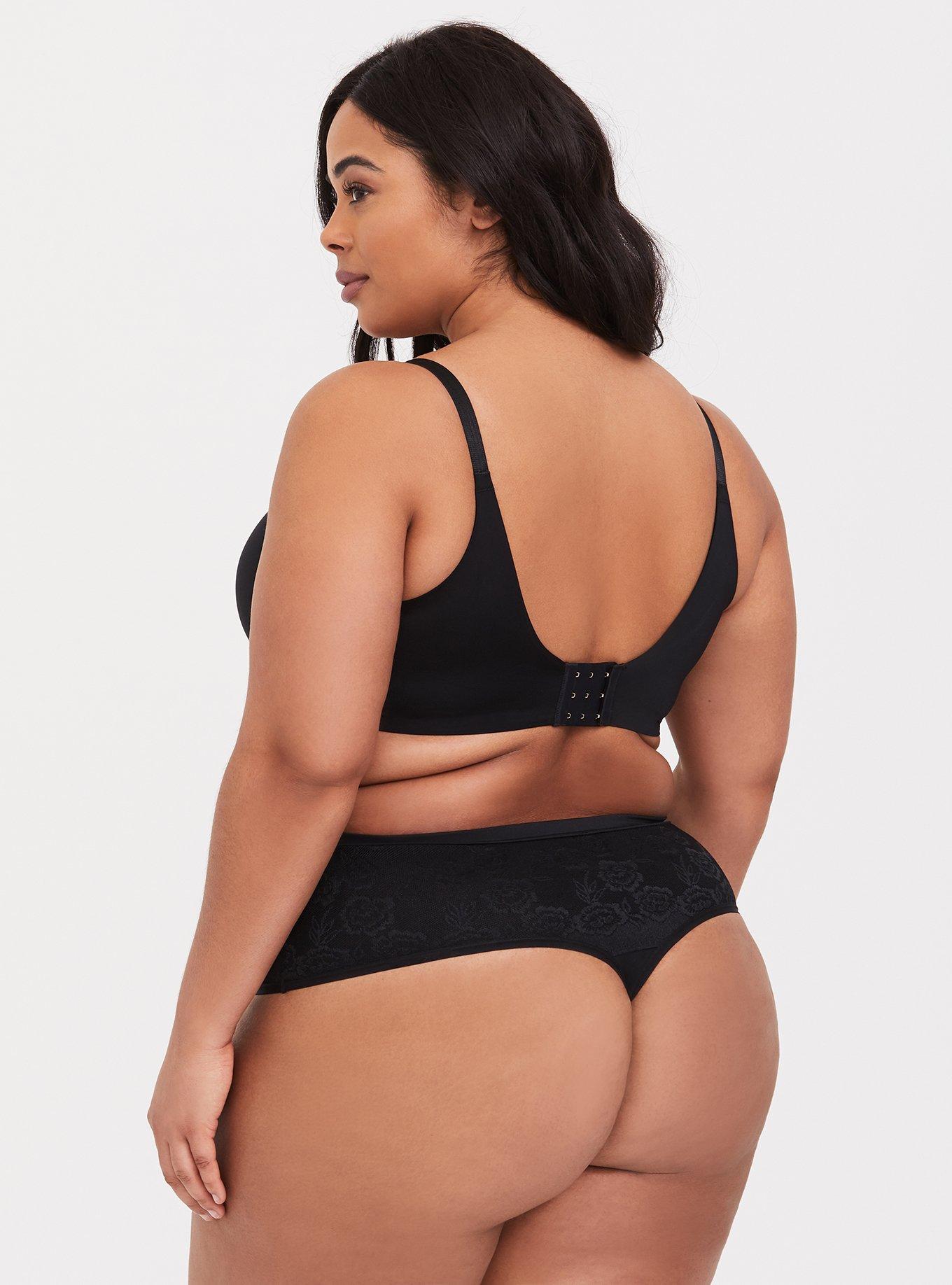 Plus Size - Lightly Lined Full Coverage Balconette Bra - Microfiber Floral  with 360° Back Smoothing™ - Torrid