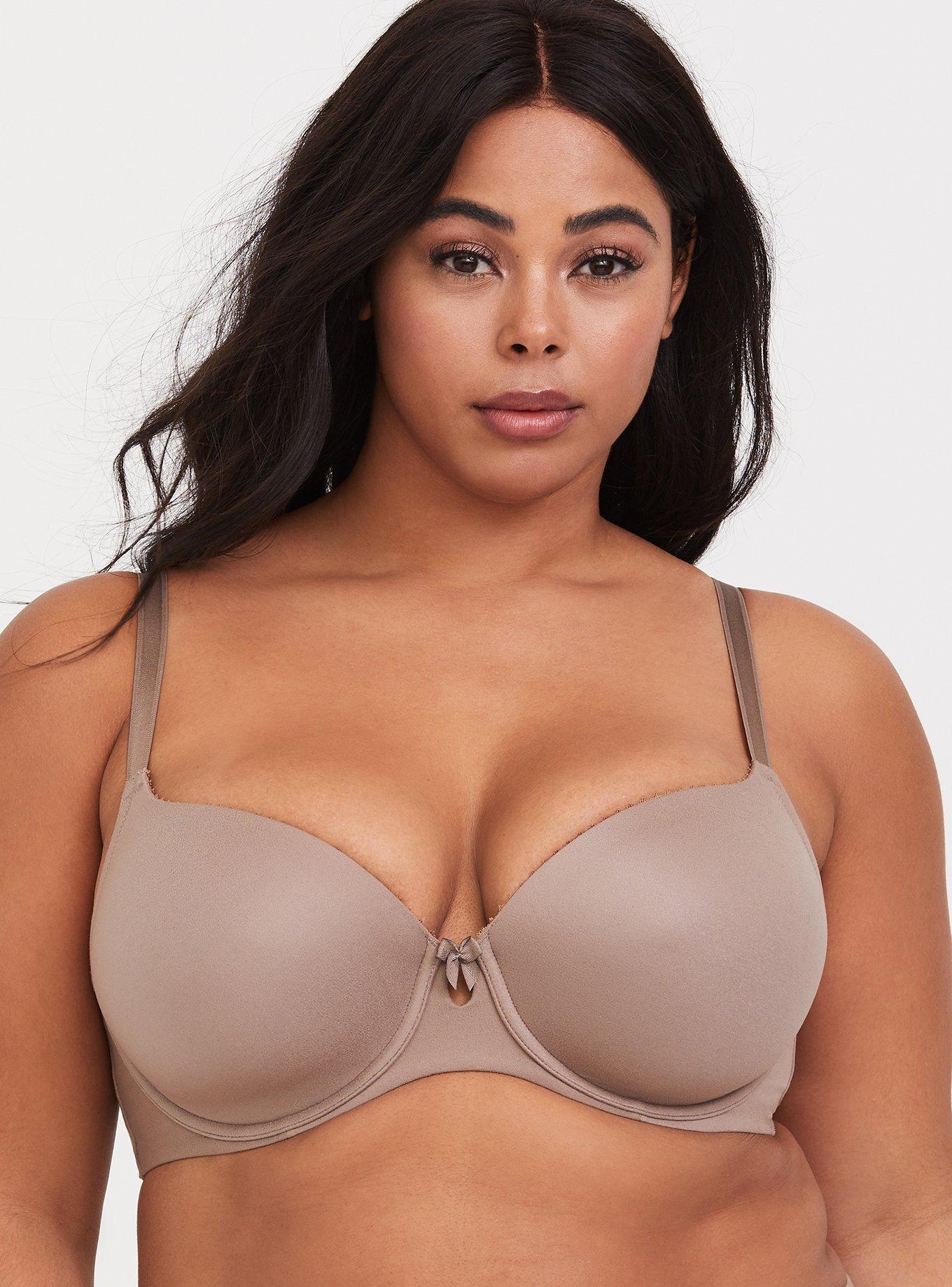 Torrid Curve Body&trade; Taupe Lightly Lined T-Shirt Bra, TAUPE, hi-res