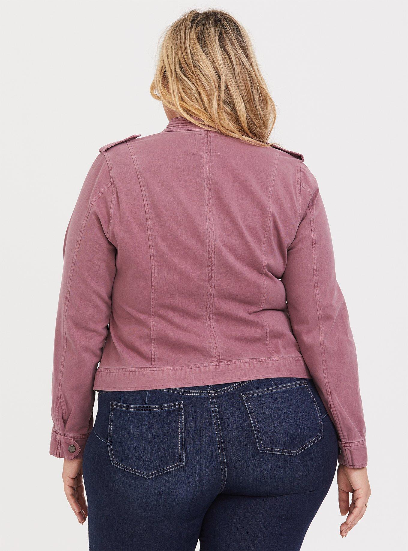 Twill Bomber Jacket, RED, alternate
