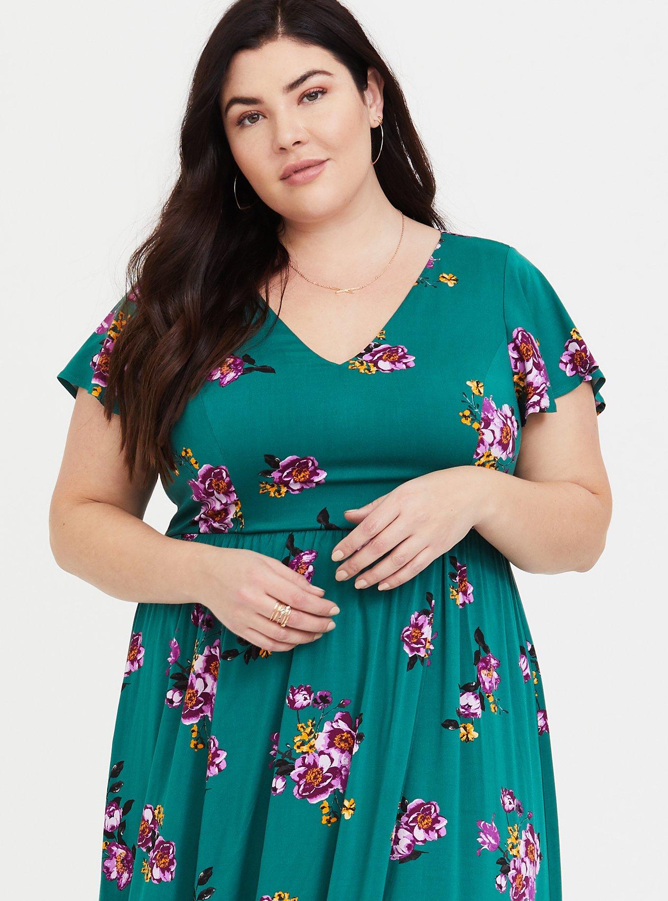 Torrid shop green dress