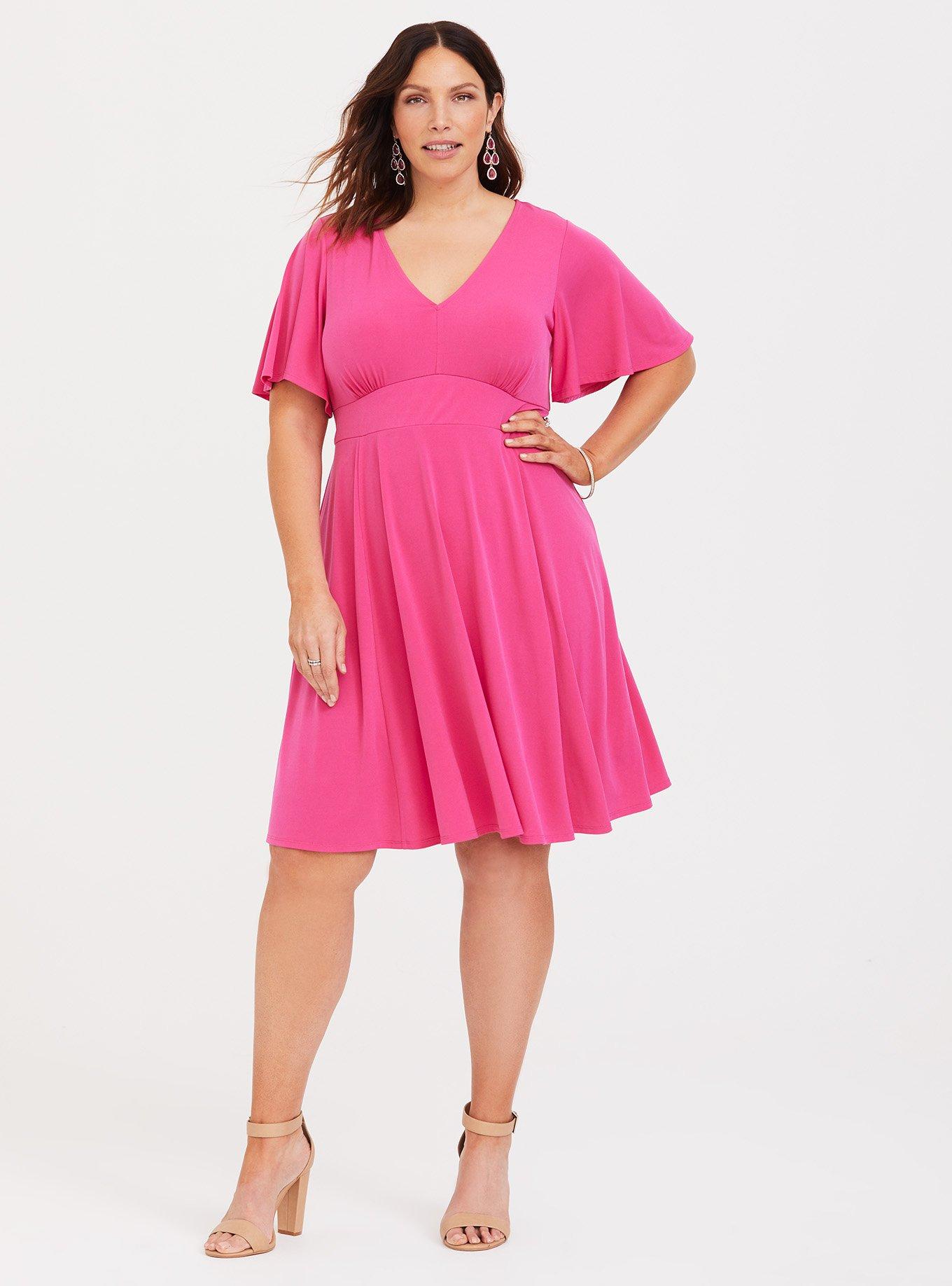 Plus Size - Mini Studio Knit Skater Dress - Torrid