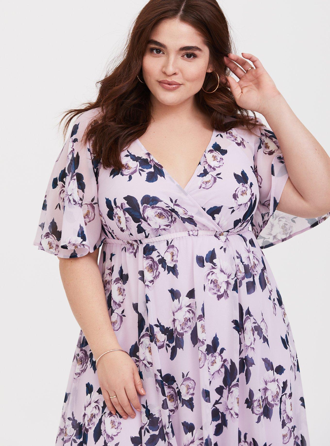 Maxi Chiffon Dress, PINK, alternate