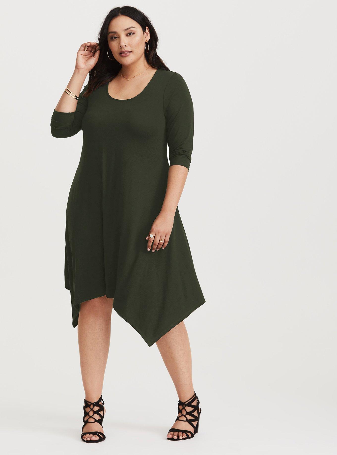 Plus Size - Midi Jersey Trapeze Dress - Torrid
