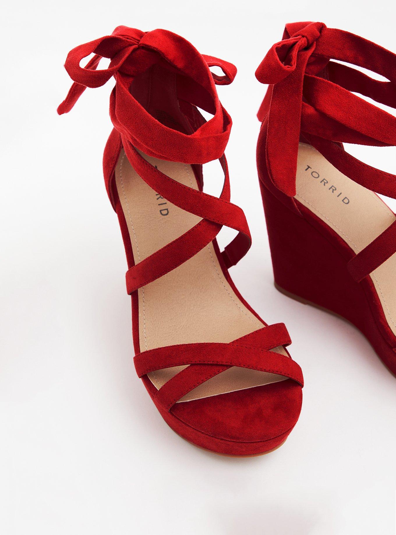 Wide width 2024 red wedges