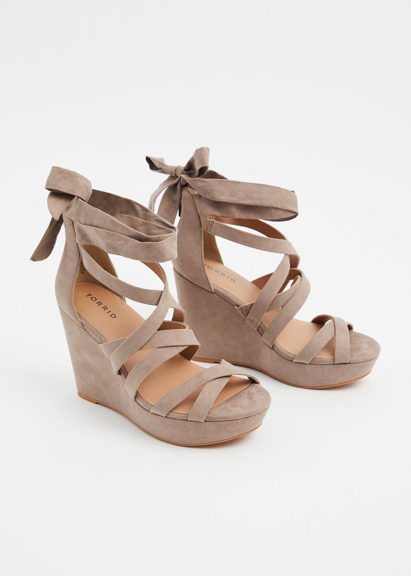 Strappy Wrap Platform Wedge (WW), TAUPE, alternate