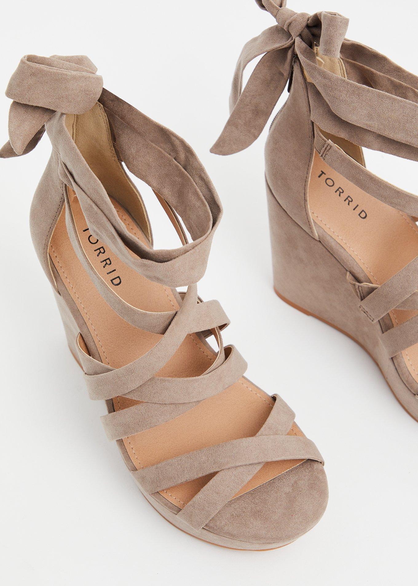 Strappy Wrap Platform Wedge (WW), TAUPE, alternate