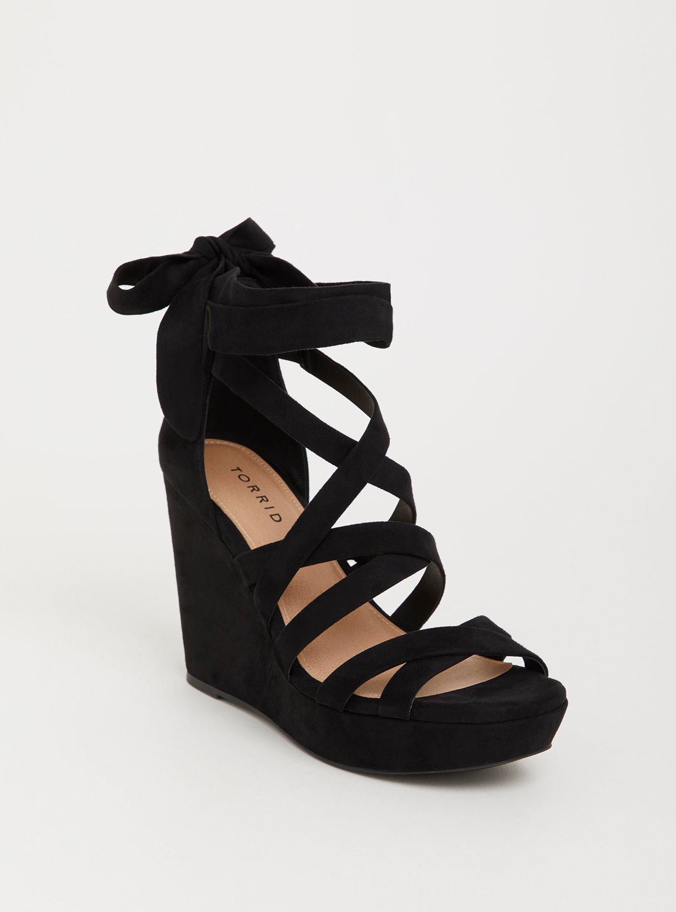 Plus Size - Strappy Wrap Platform Wedge (WW) - Torrid