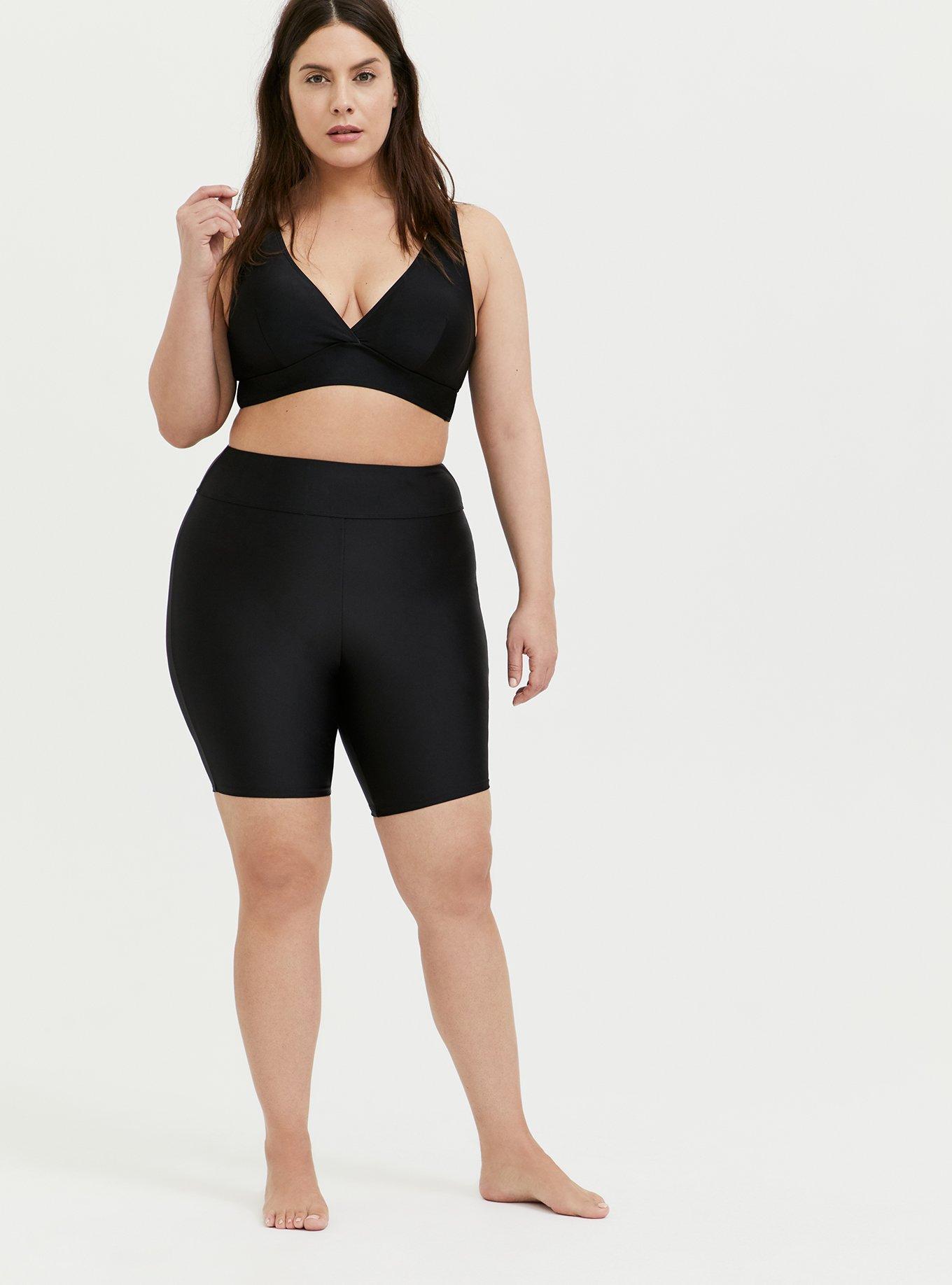 Plus size swimwear bike shorts online