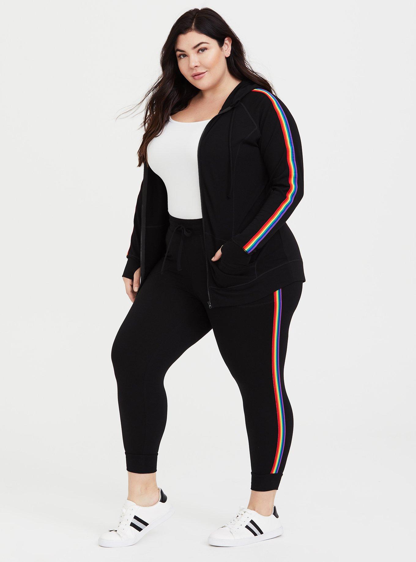 Rainbow stripe jogger deals
