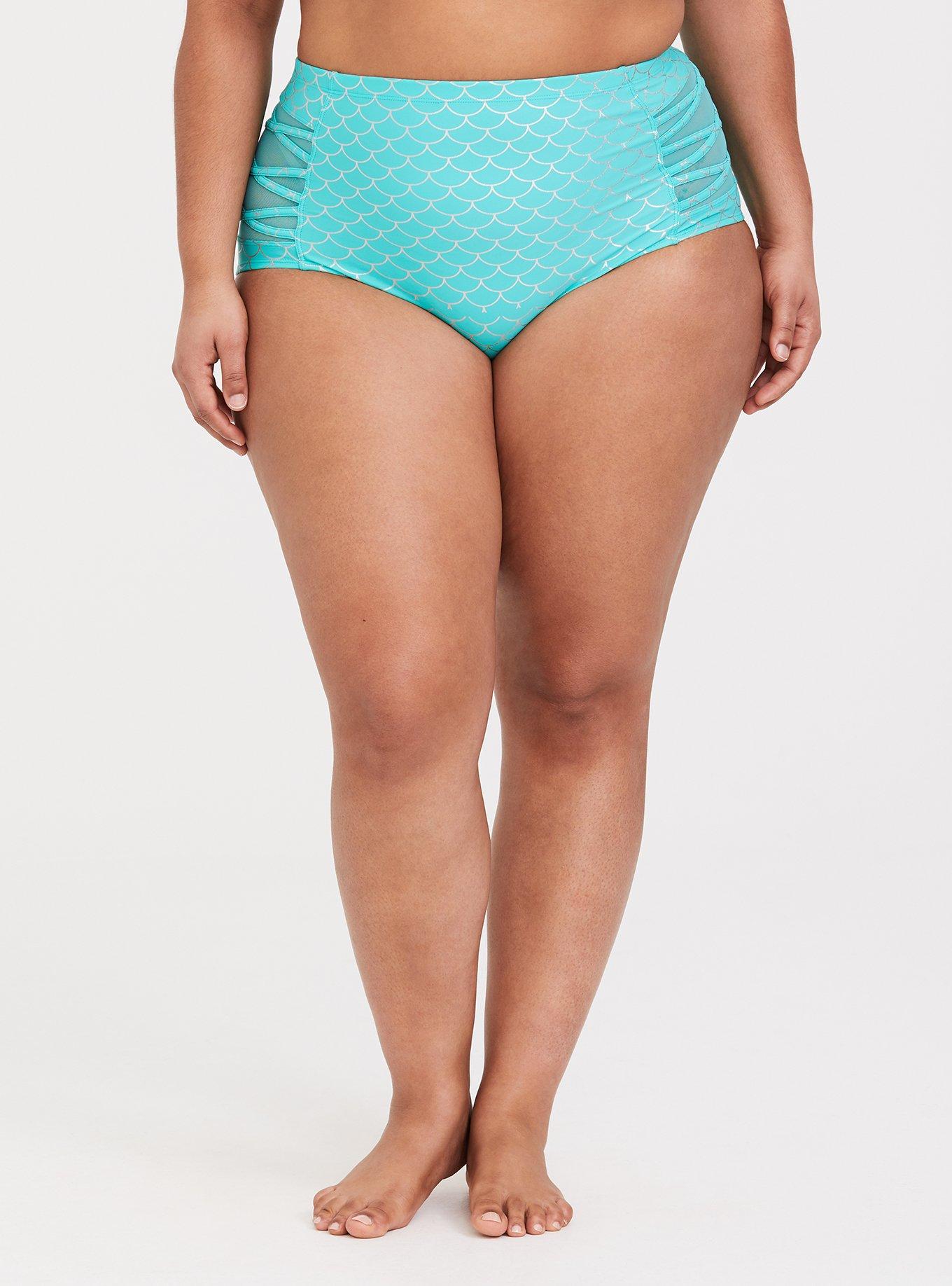 Plus Size - Her Universe Disney The Little Mermaid Ariel Scale Swim Bottom  - Torrid