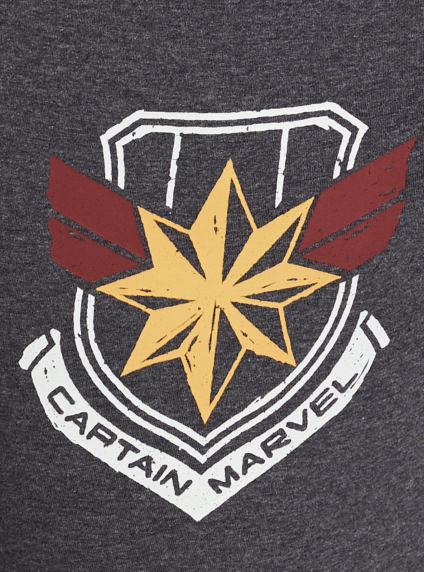 Plus Size Her Universe Captain Marvel Sleep Jogger, DARK GRAY, alternate