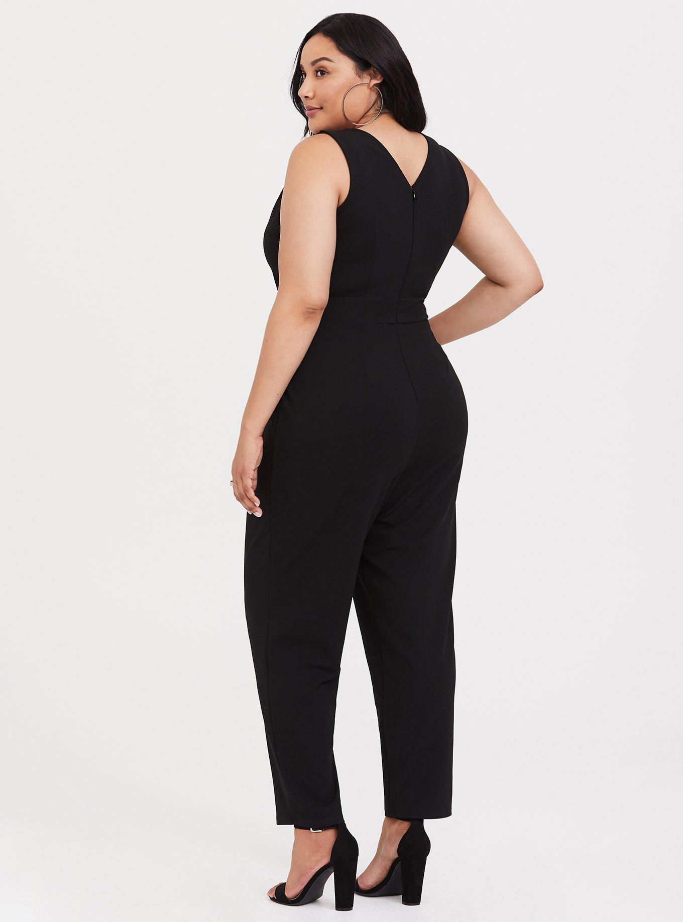 Plus size store sleeveless jumpsuit