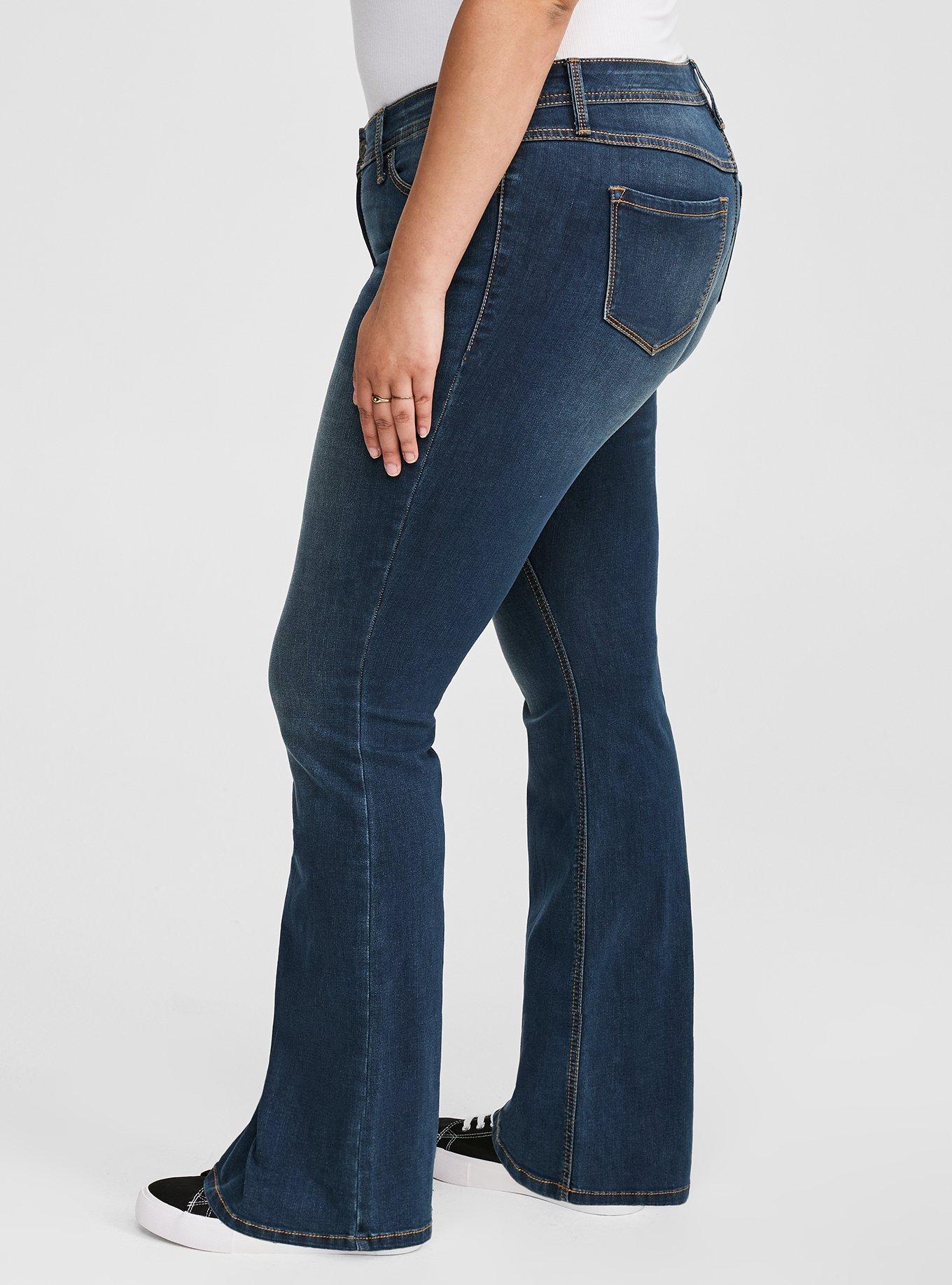 Plus size best sale slim boot jeans