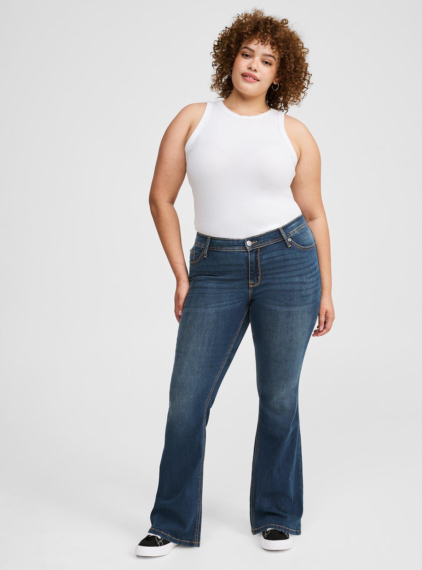 Stretchy Jeans With Diamante Detail