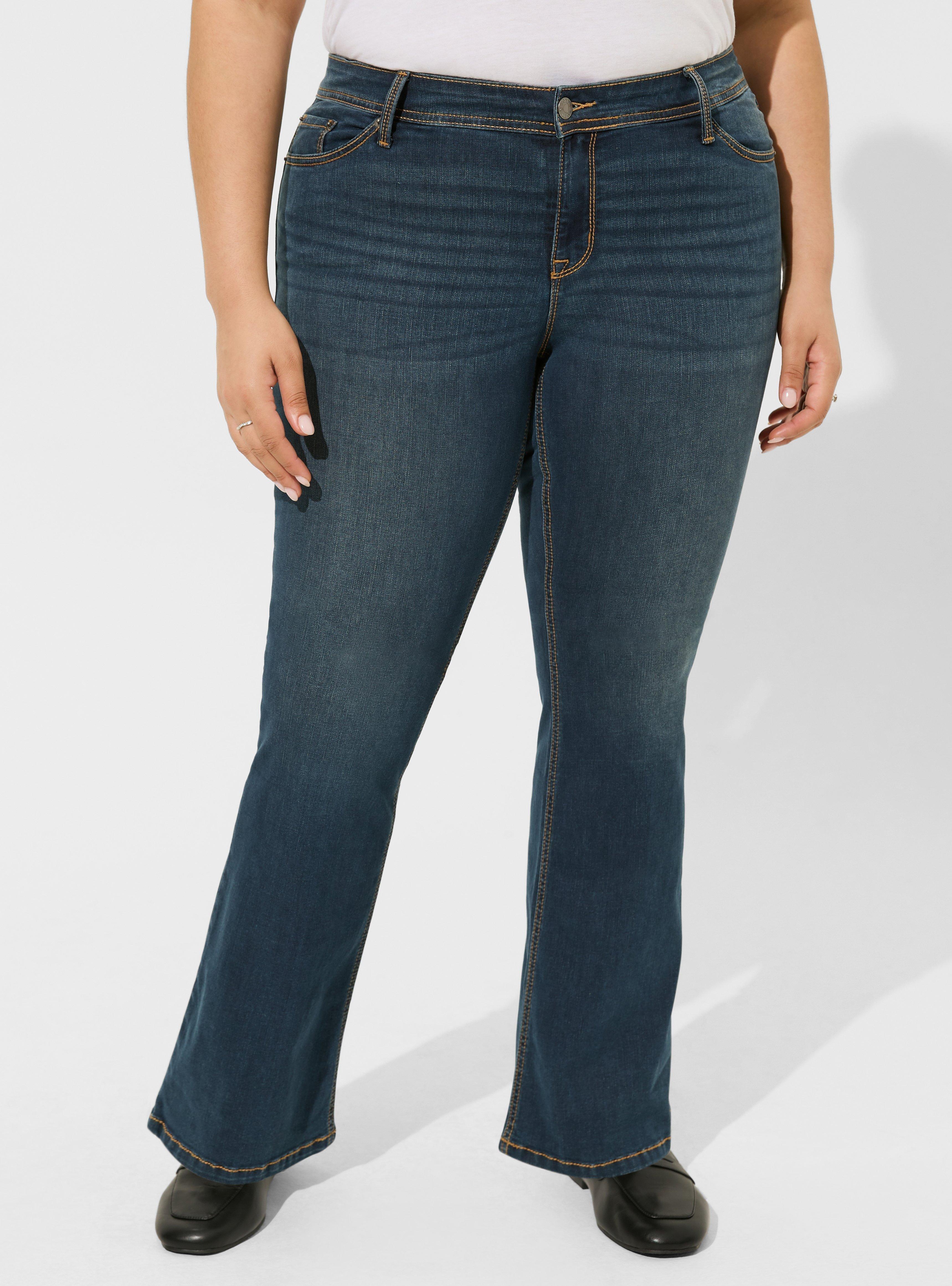 Plus Size - Luxe Slim Boot Super Stretch Mid-Rise Jean - Torrid