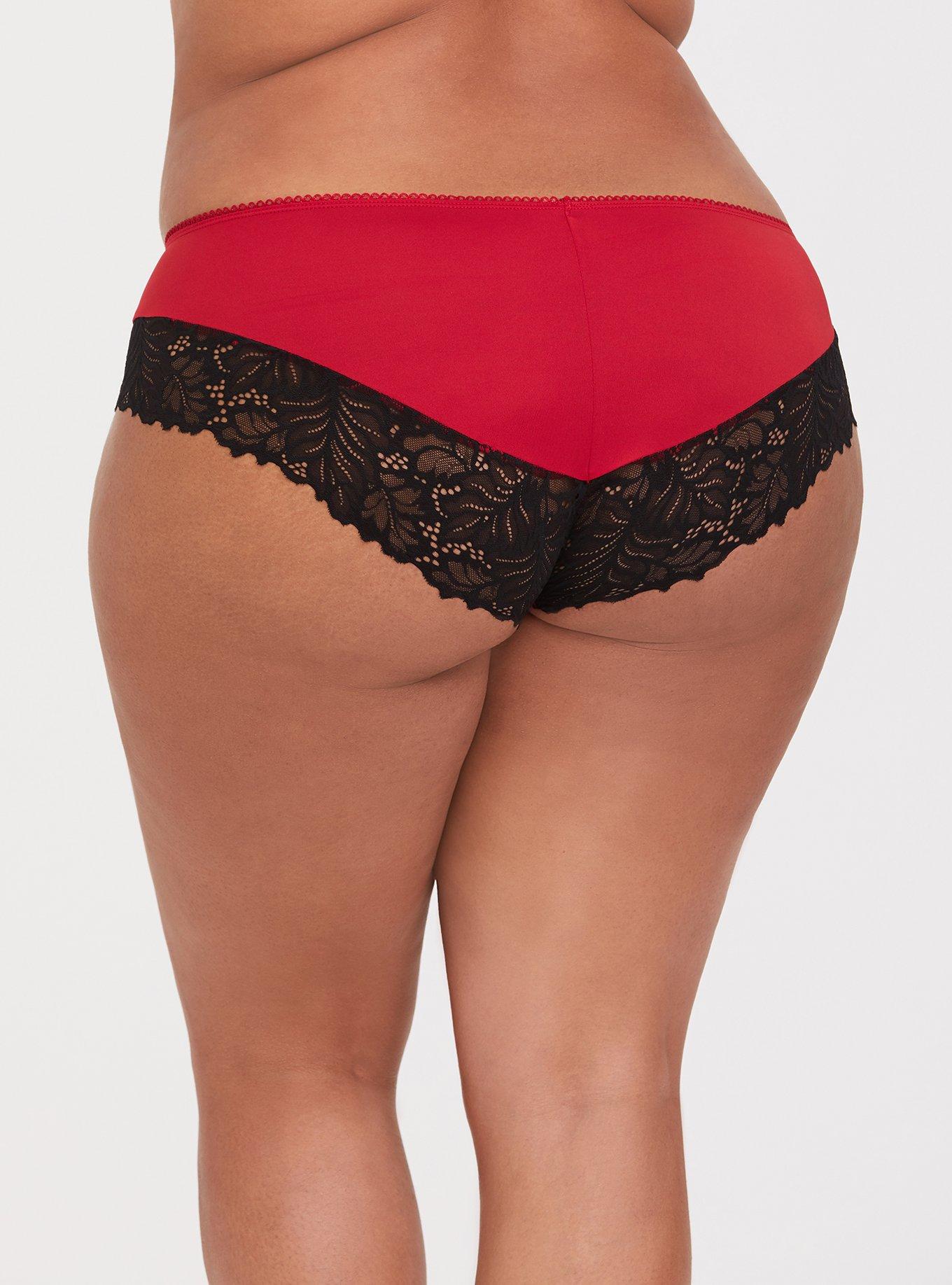 Plus Size Lace Boyshorts & Lace Hipster Panties Set Sexy Hipster