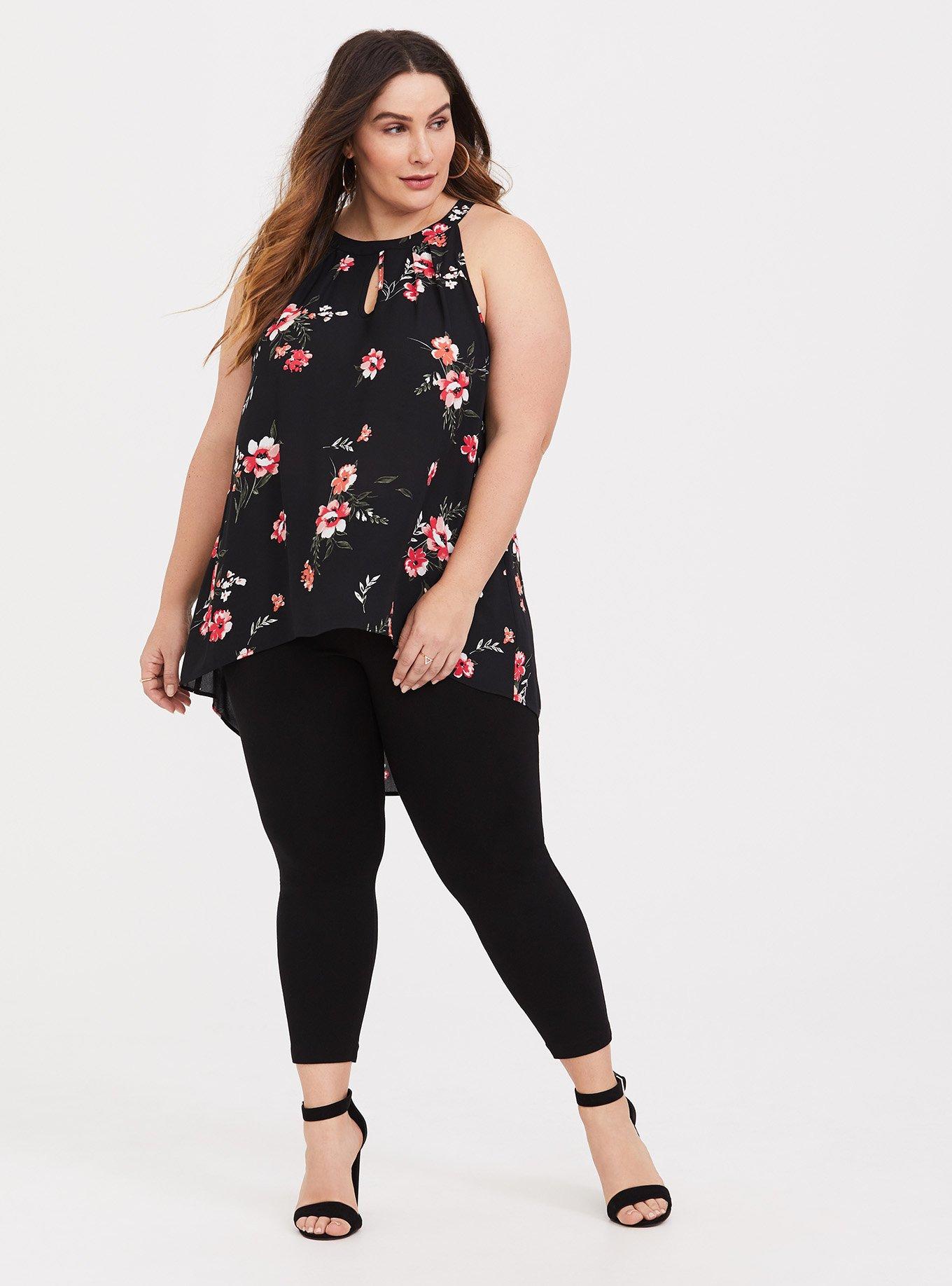 Plus Size - Georgette Goddess Neck Tank - Torrid