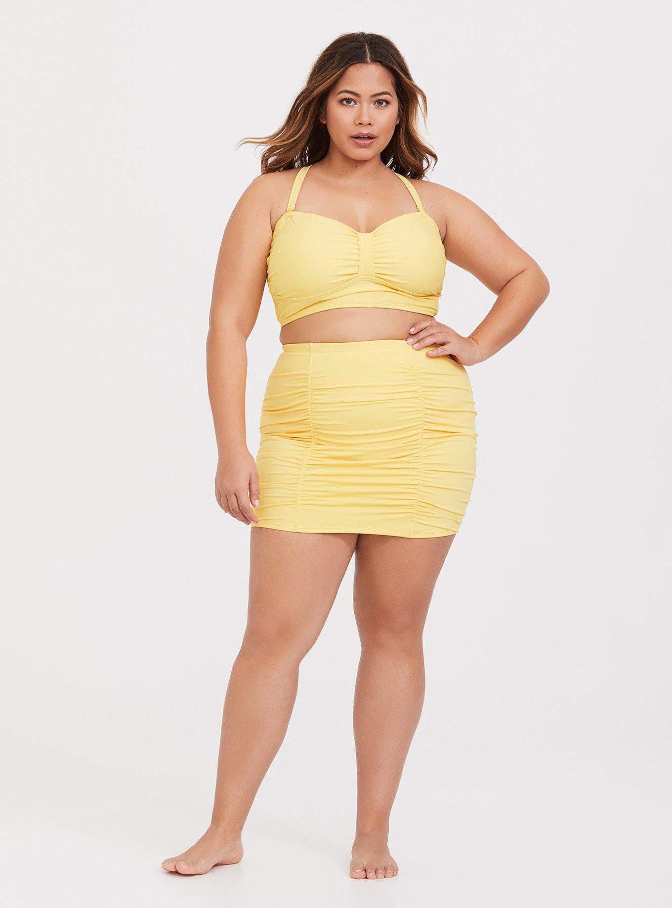 Torrid store yellow swimsuit