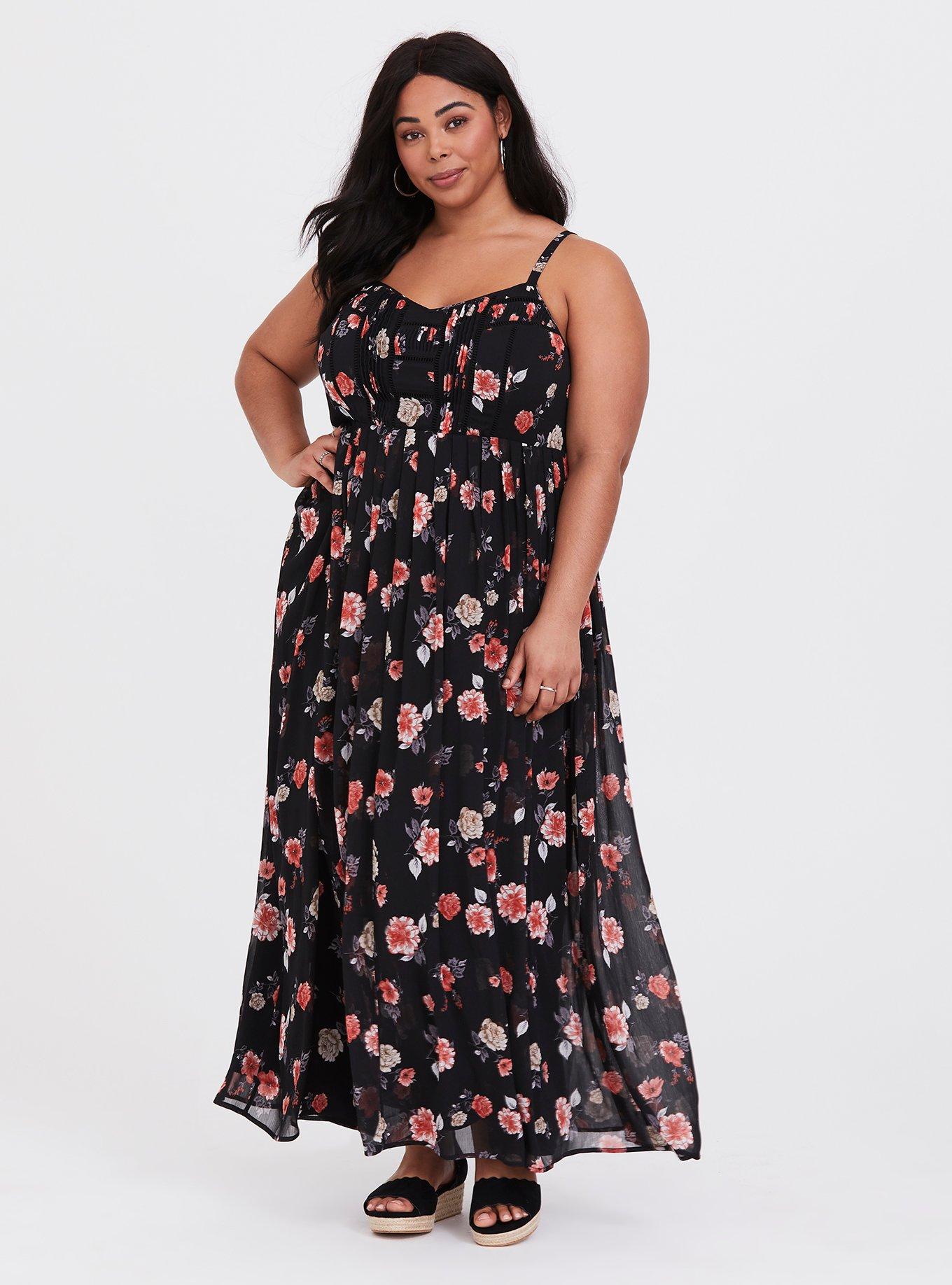 Torrid black hotsell floral dress