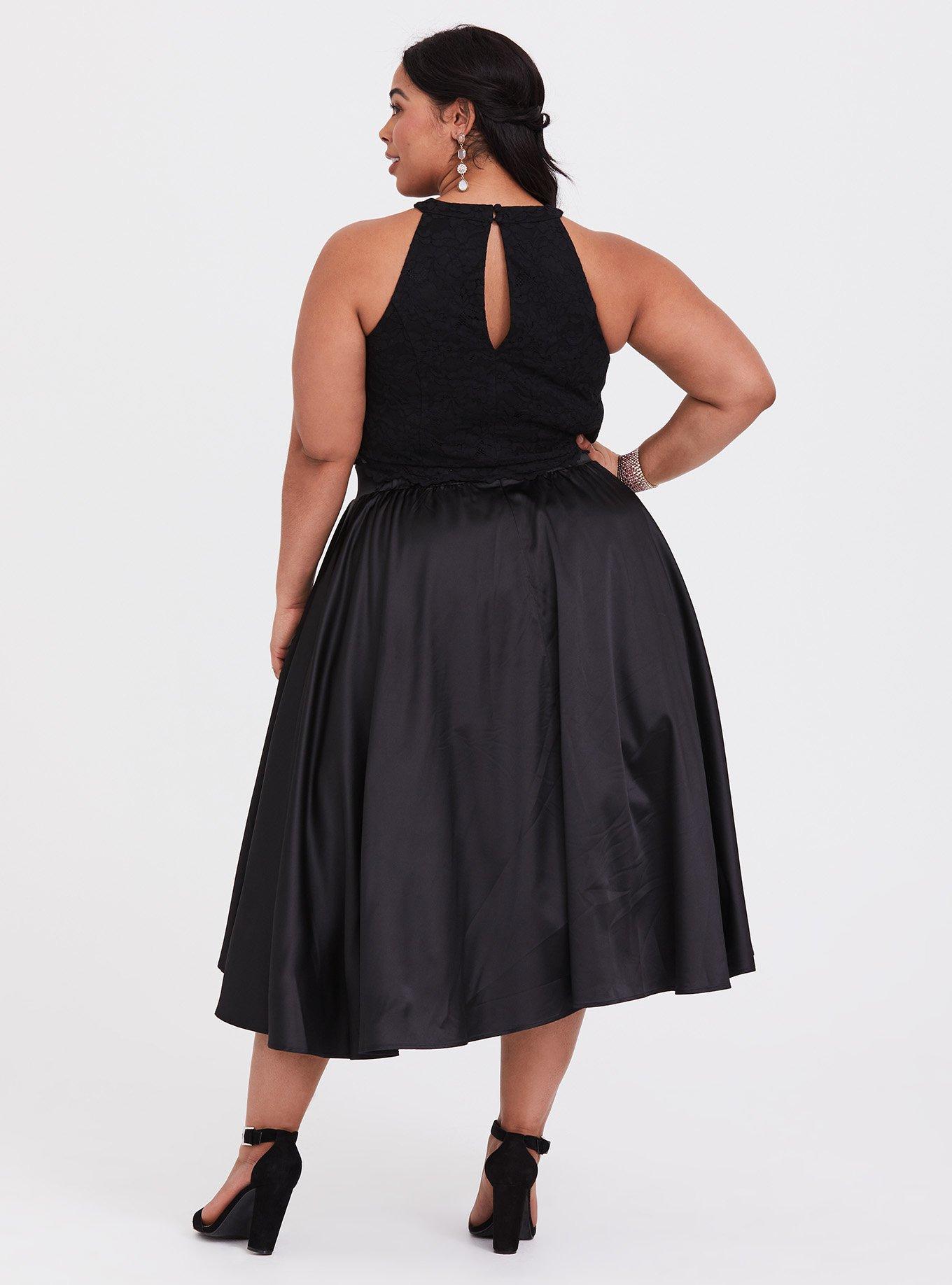 Black lace store skirt plus size