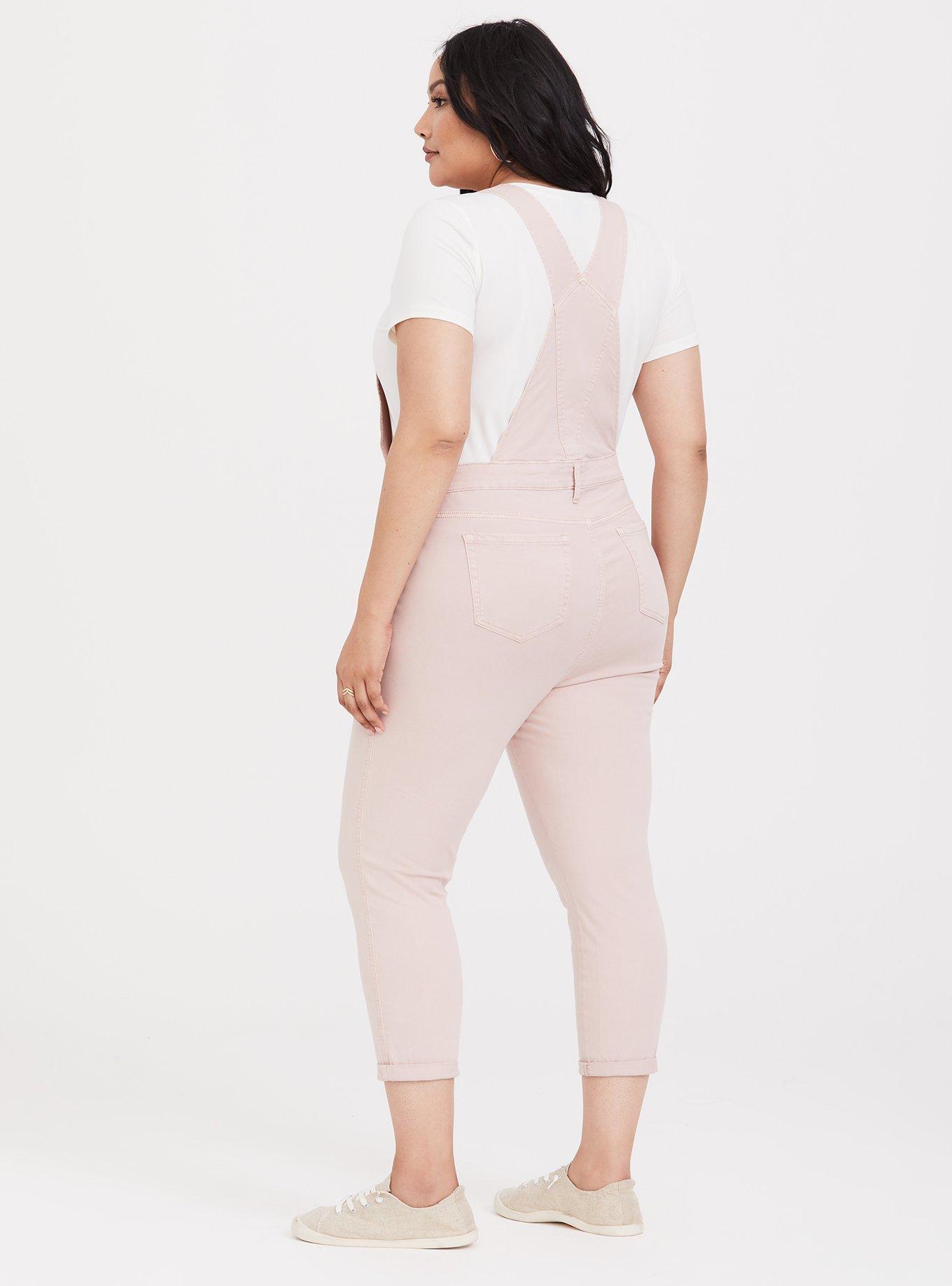 Plus Size - Twill Overalls - Pink - Torrid