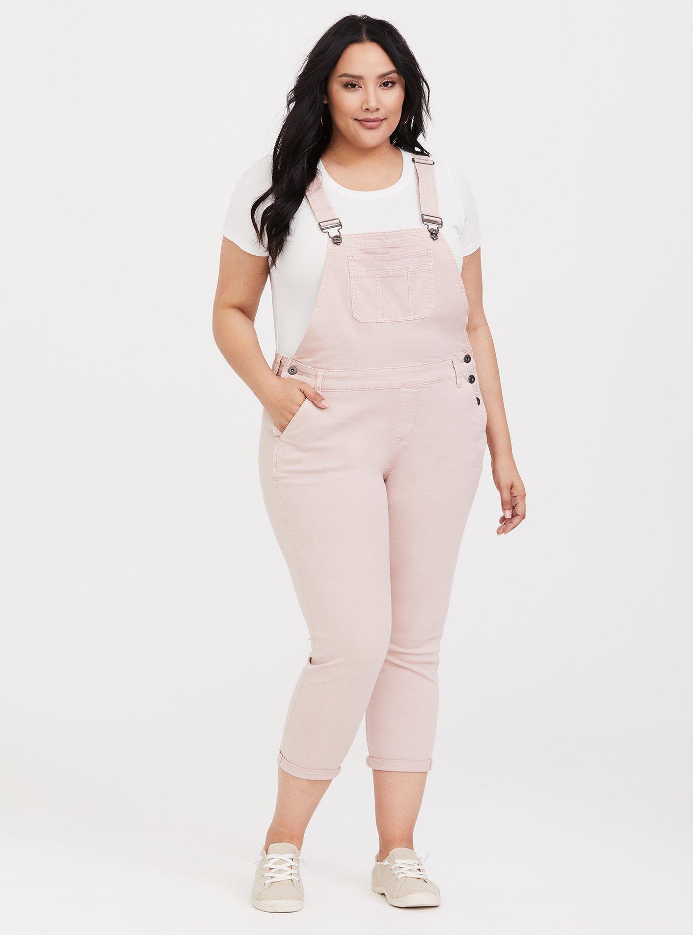 Pink plus cheap size overalls