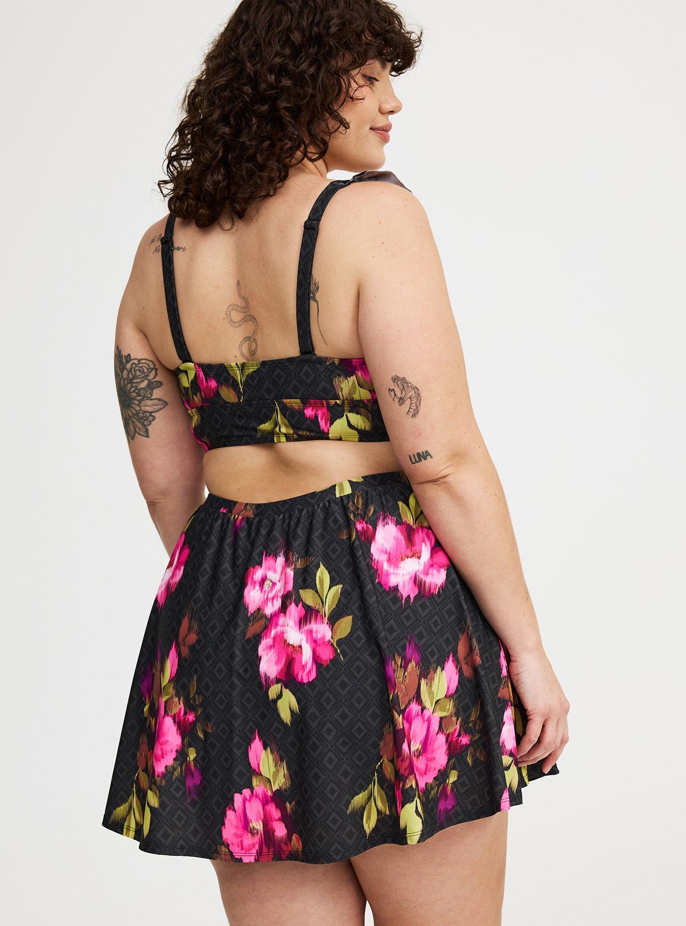 Wireless Triangle Ruffle Bikini Top