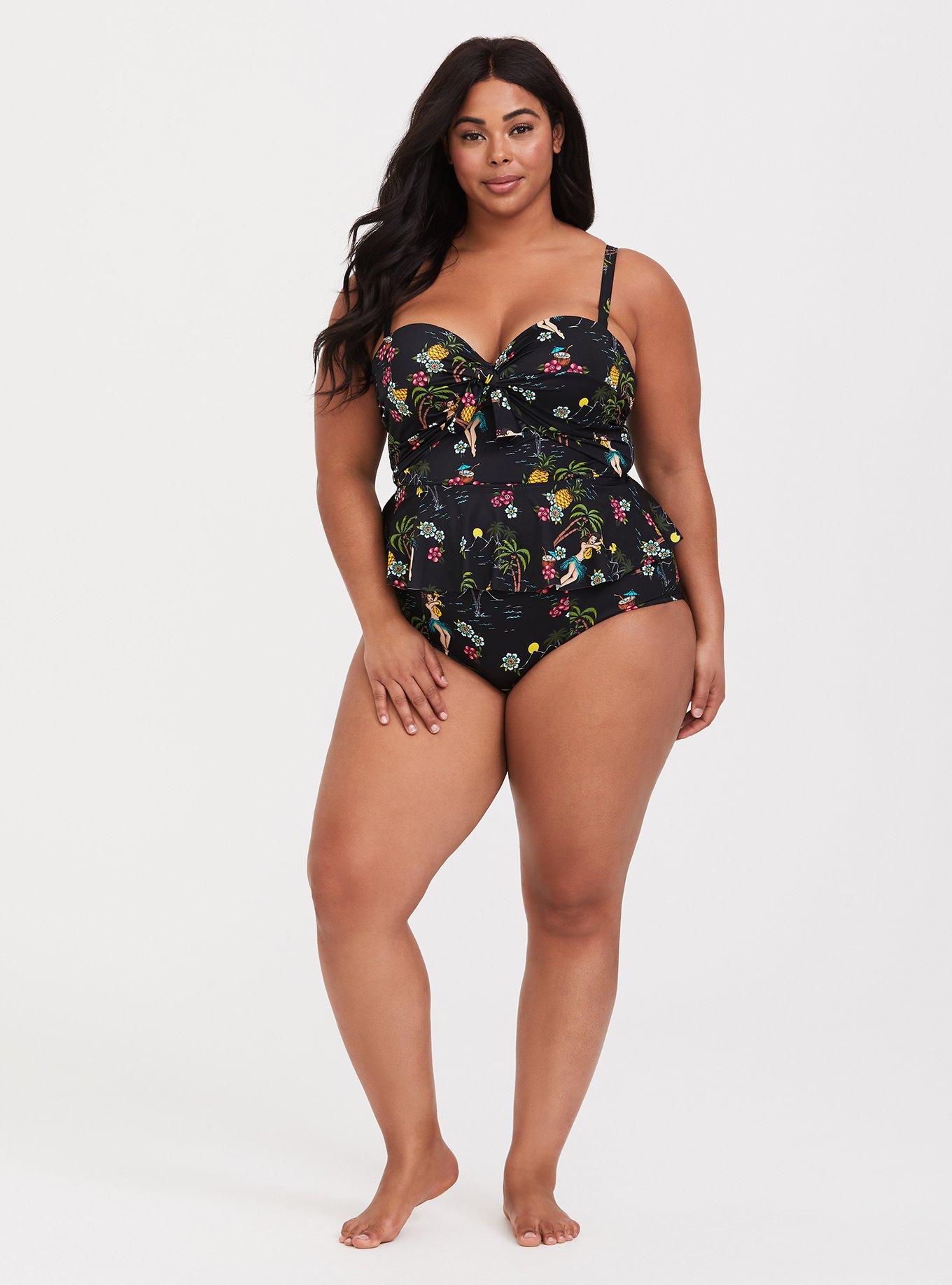 Plus Size - Underwire Unlined Demi Midkini Top - Torrid