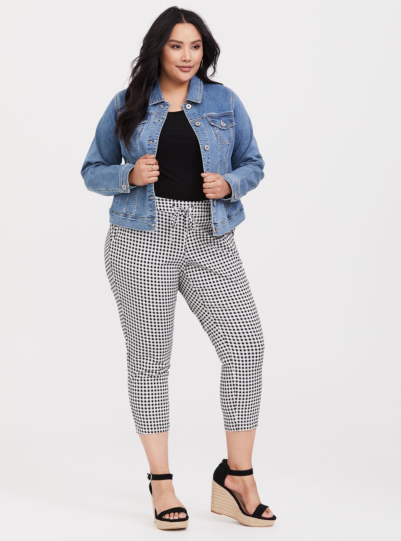 Plus Size Denim Jacket - Medium Wash, , alternate