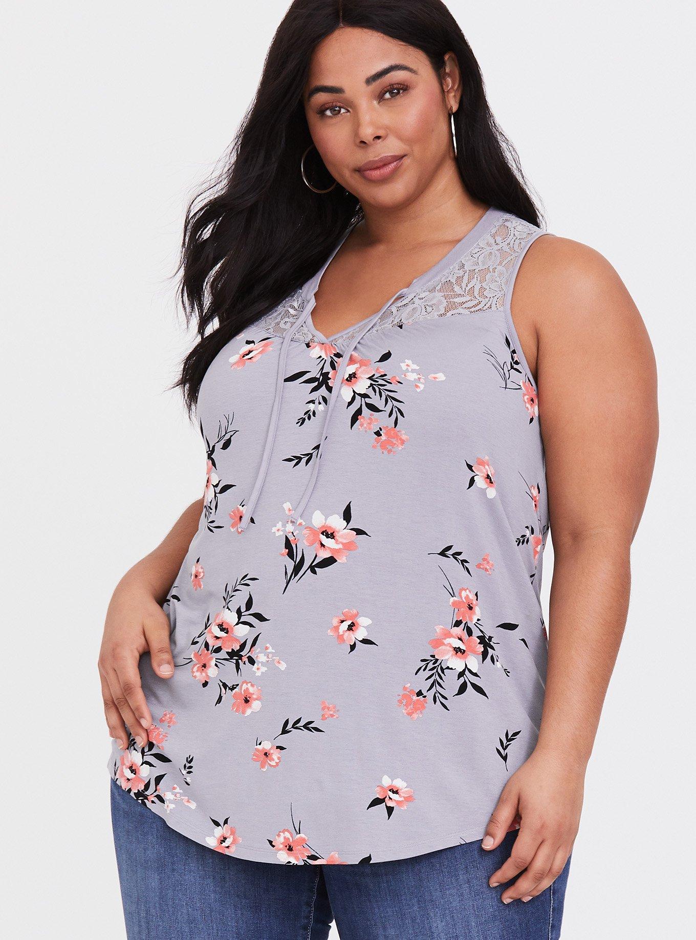 Plus Size - Super Soft V-Neck Swing Tank - Torrid