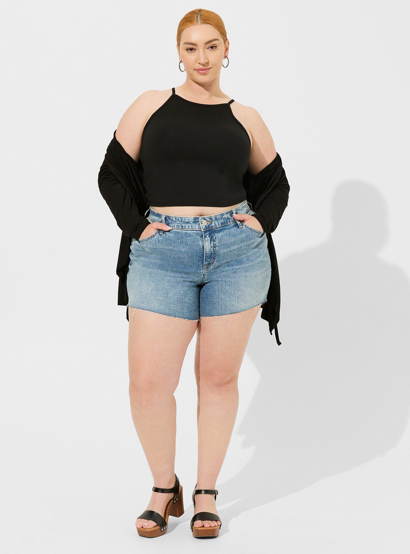 Plus Size - Foxy High Neck Crop Top - Torrid