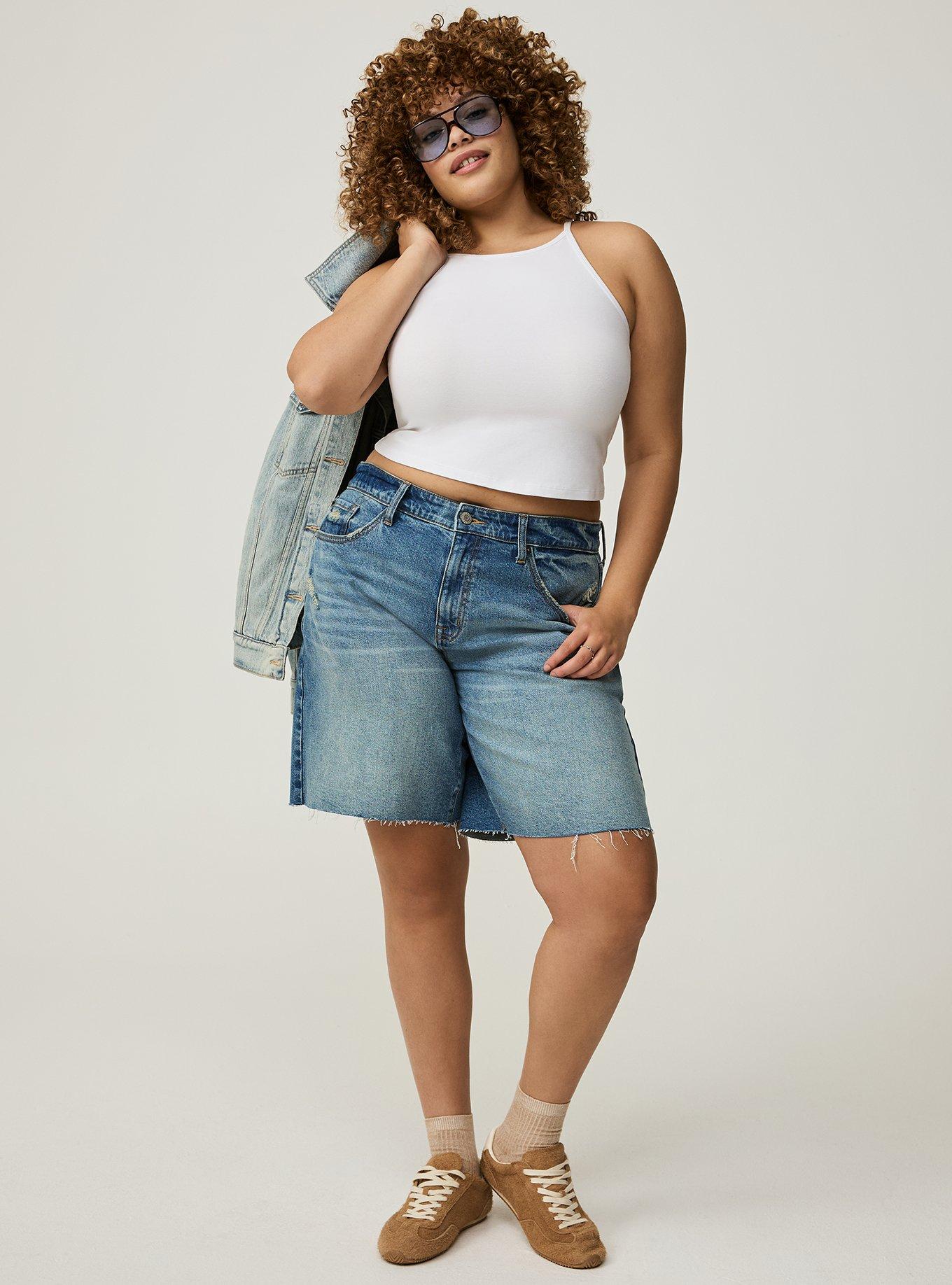 Foxy High Neck Crop Top