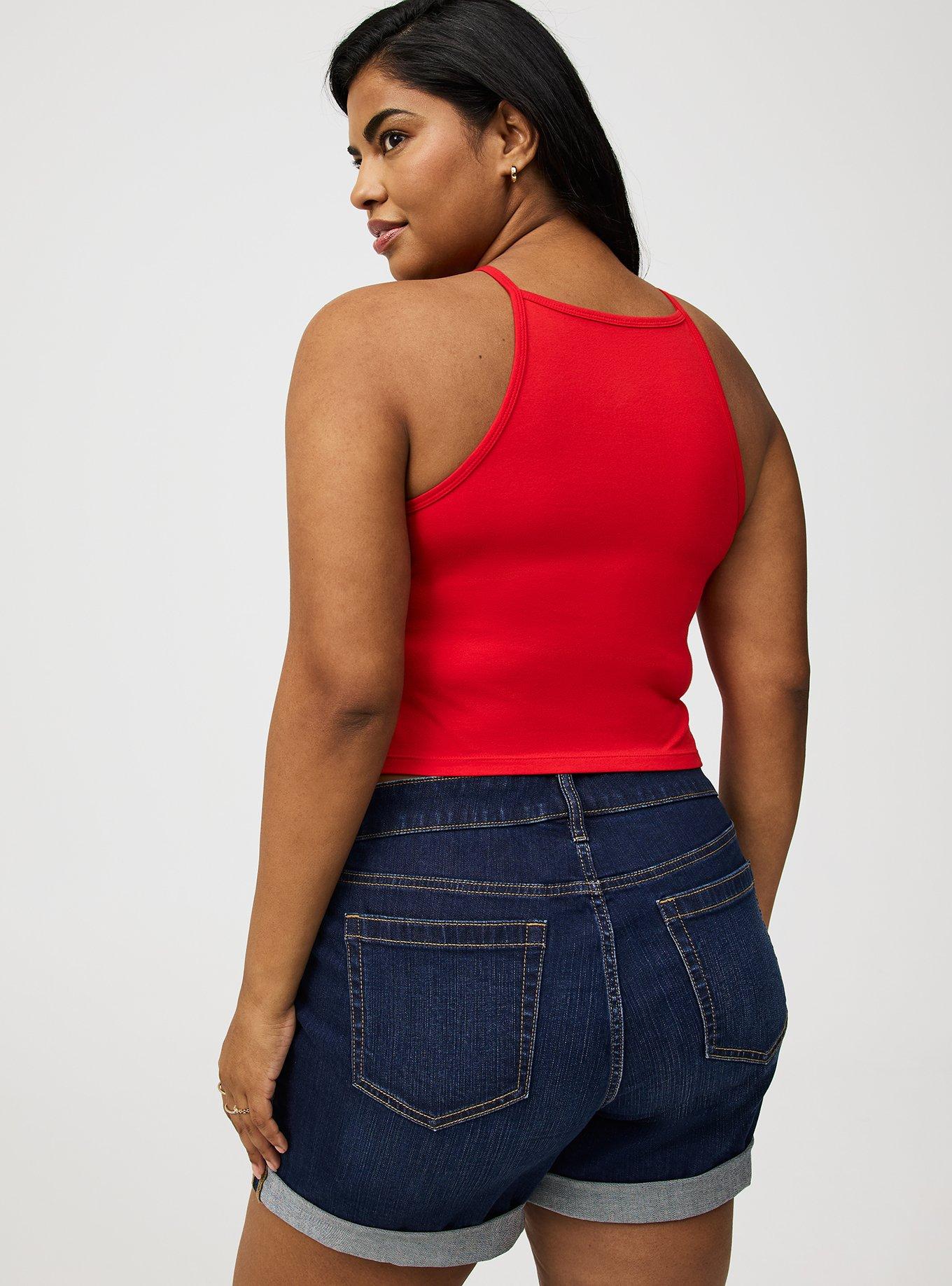 Foxy High Neck Crop Top