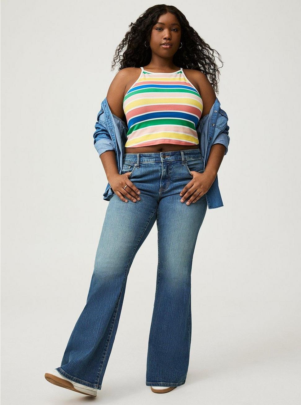 Plus Size - Foxy High Neck Crop Top - Torrid Plus Size - Foxy High Neck Crop Top - Torrid