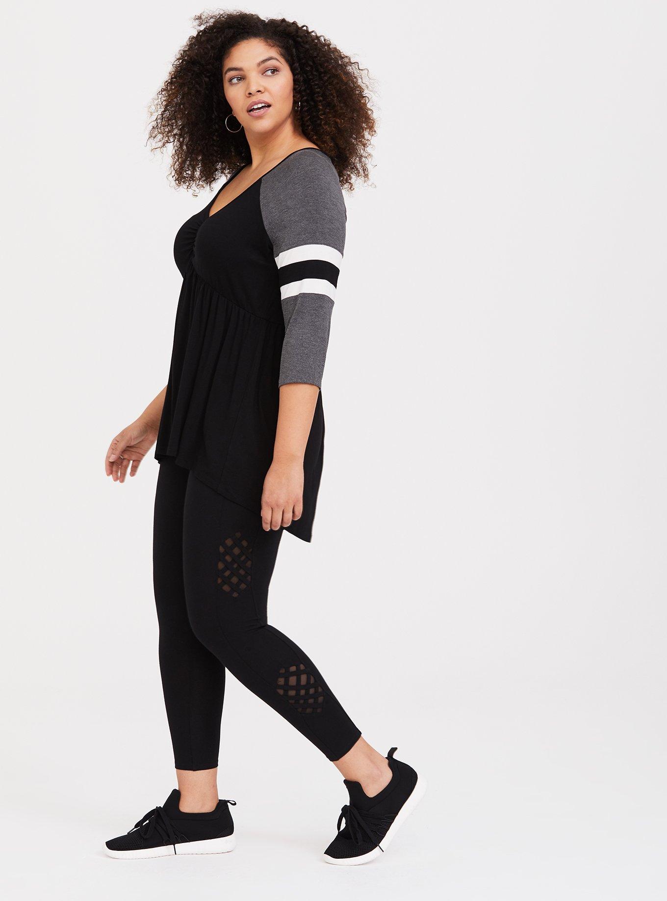 Lattice Side Detail Legging, , alternate